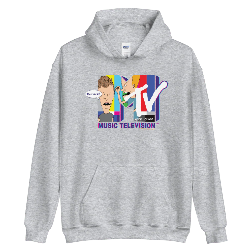 Beavis and Butt-Head MTV Logo Hooded Sweatshirt - Image 4