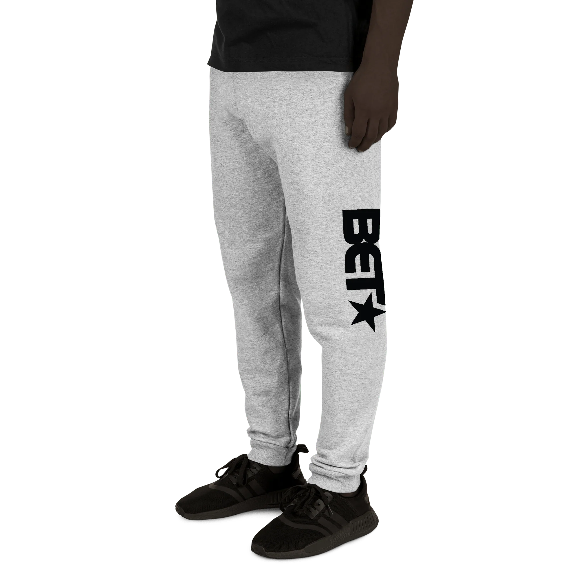 BET Classic Logo Adult Fleece Joggers - Image 2