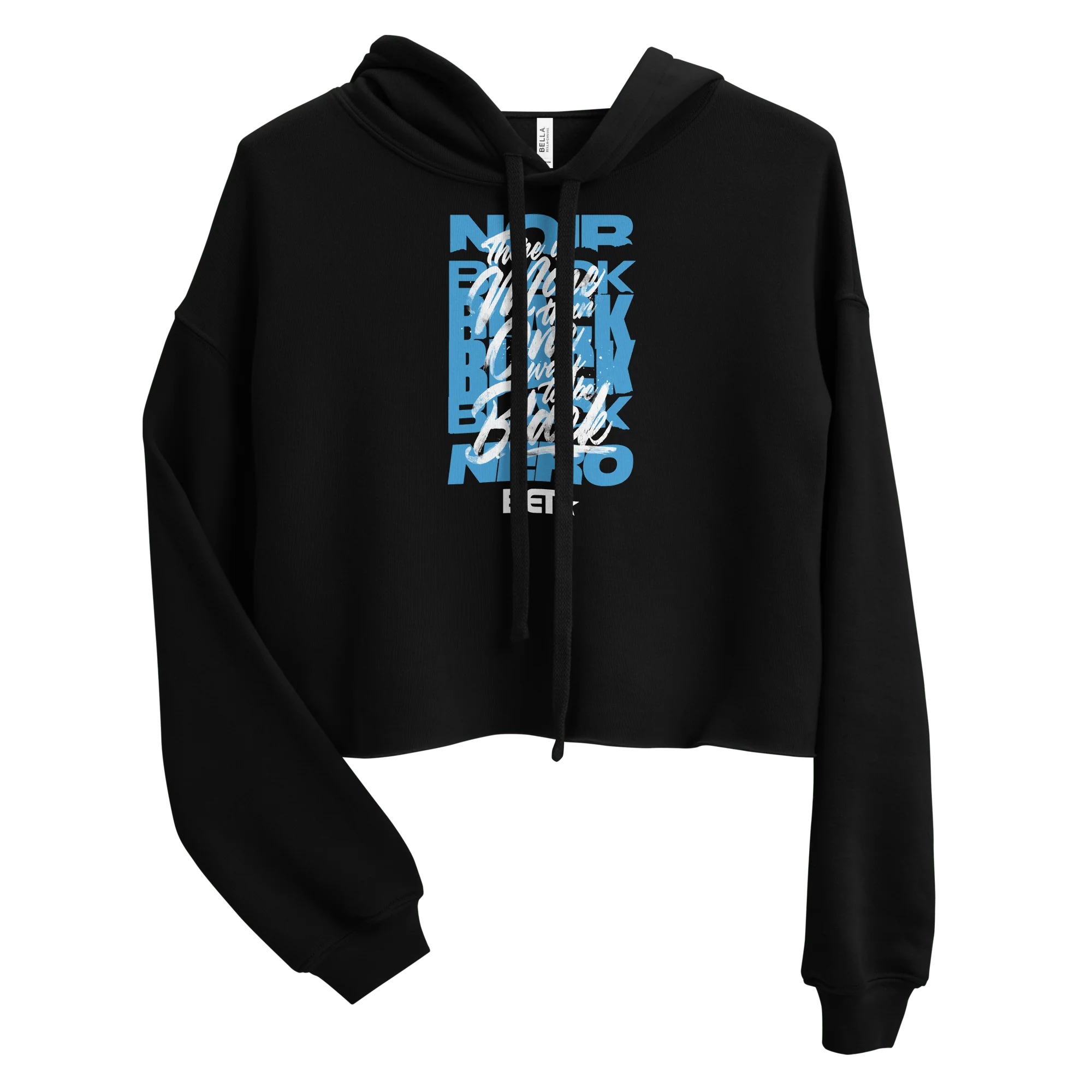 BET More Than One Way Women's Fleece Crop Hooded Sweatshirt