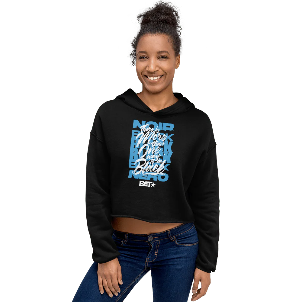 BET More Than One Way Women's Fleece Crop Hooded Sweatshirt - Image 2