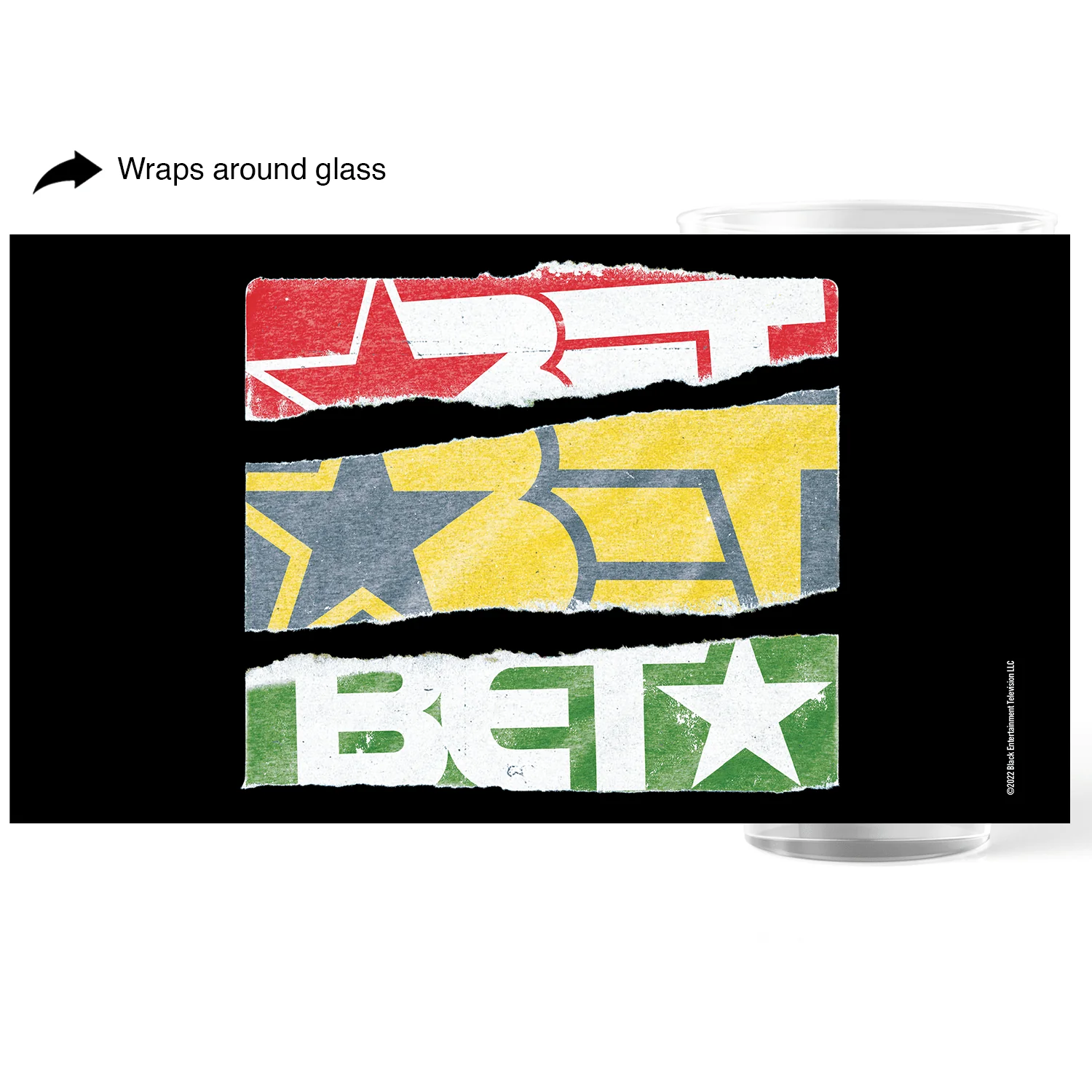 BET Retro Logo 17 oz Pint Glass - Image 2