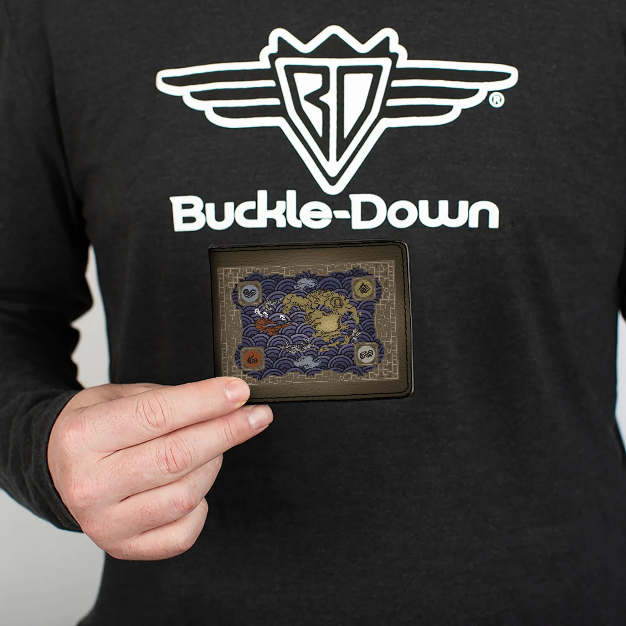 Avatar: The Last Airbender Elements Map Bi-Fold Wallet - Image 3