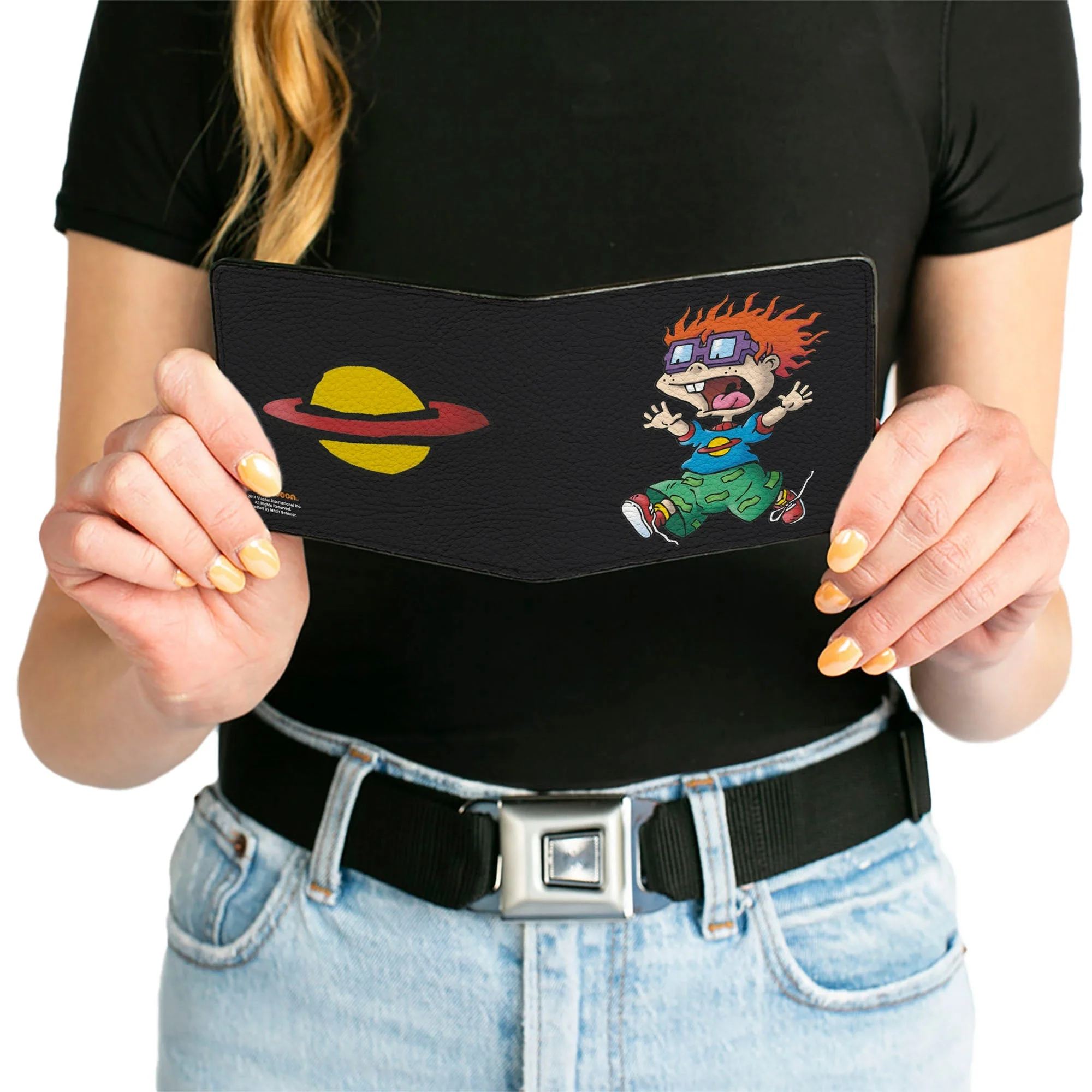 Bi-Fold Wallet - Chuckie Running Pose + Saturn Black - Image 6