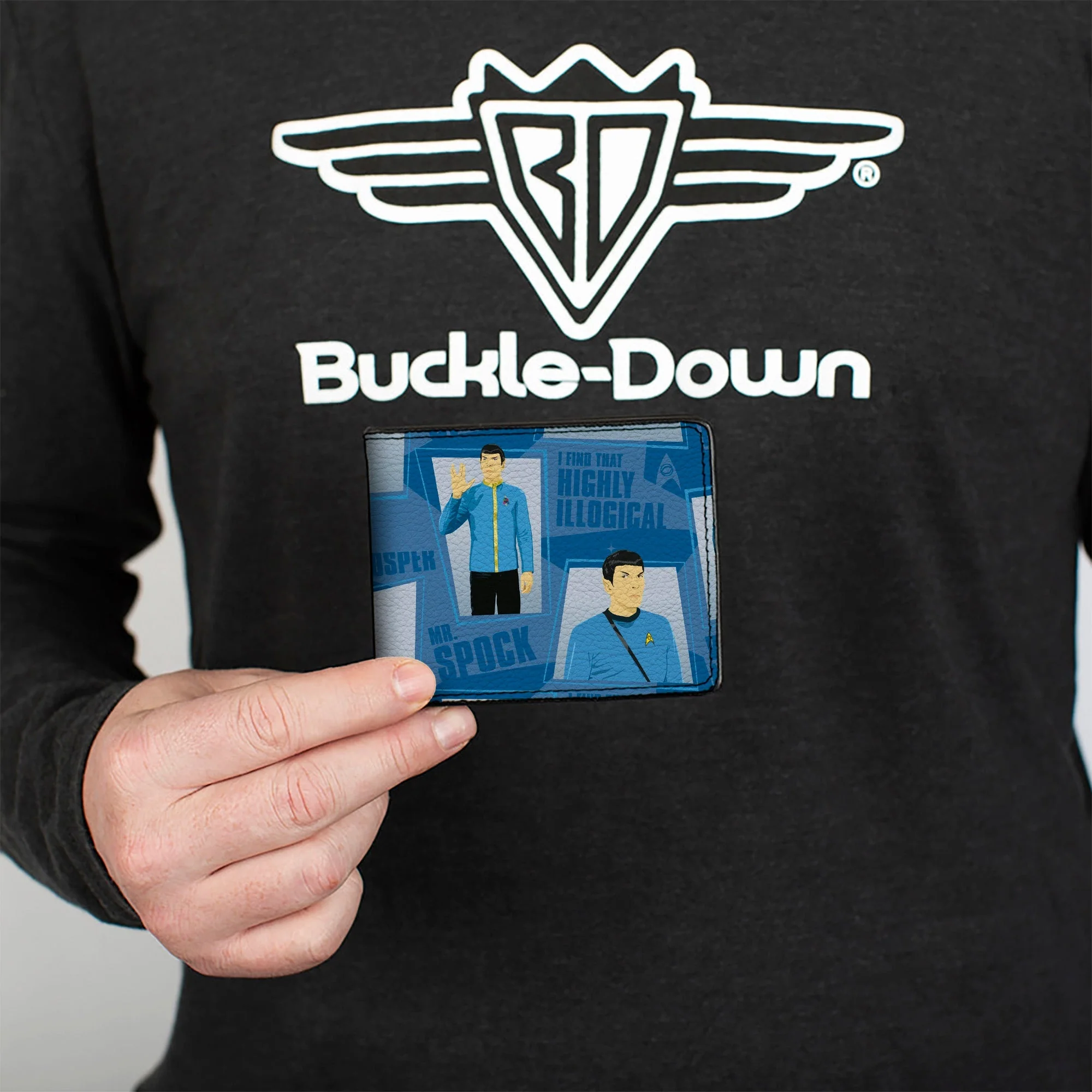Star Trek Classic Poses and Quotes Collage Bi-Fold Wallet - Image 3