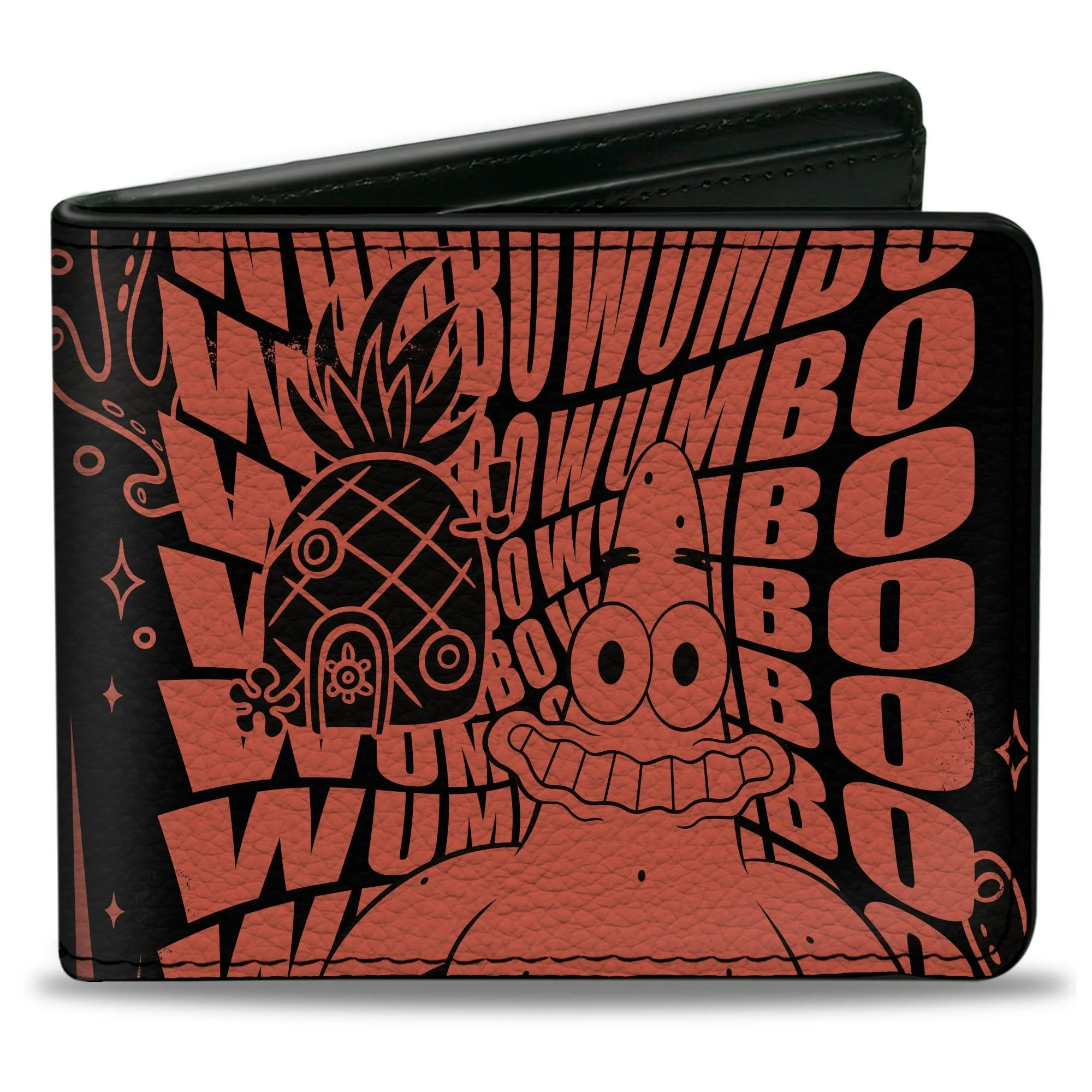 SpongeBob SquarePants Bi-Fold Wallet Patrick Star WUMBO Pose Black/Red