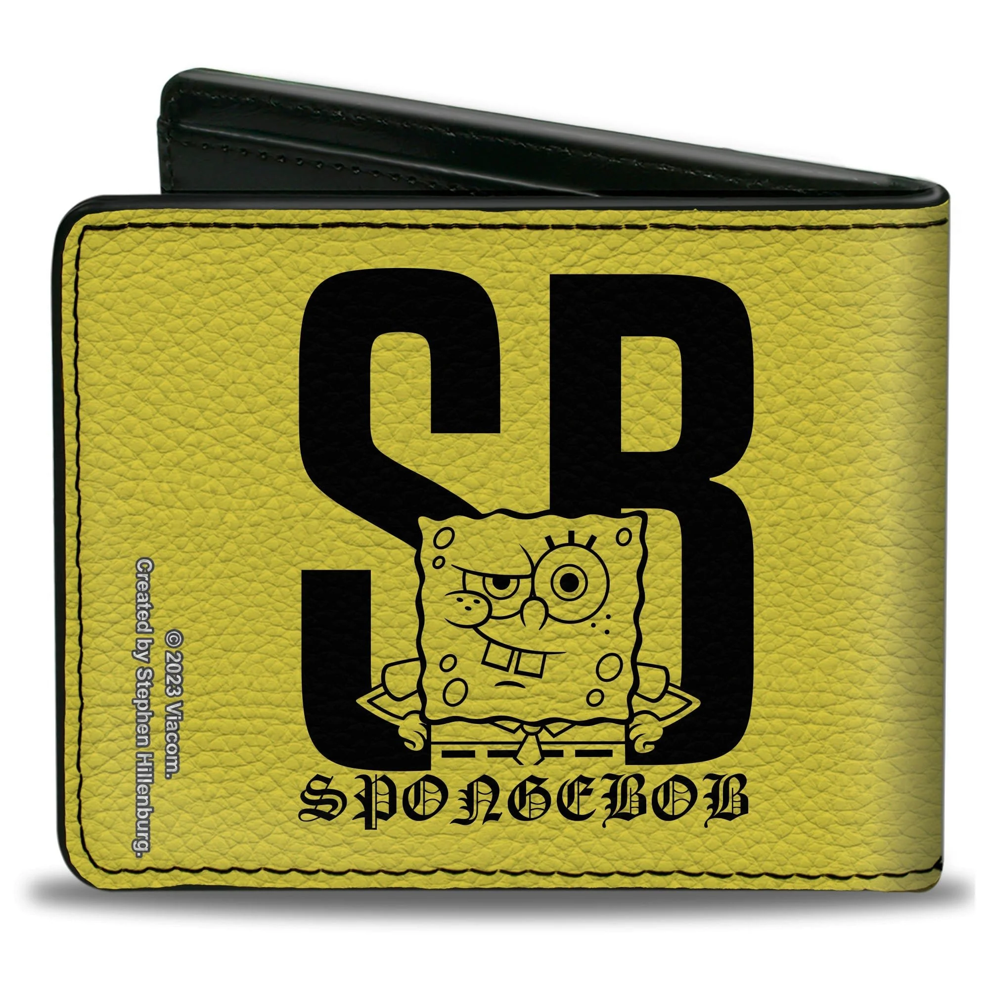 SpongeBob SquarePants Bi-Fold Wallet SB Winking Pose Yellow/Black - Image 2