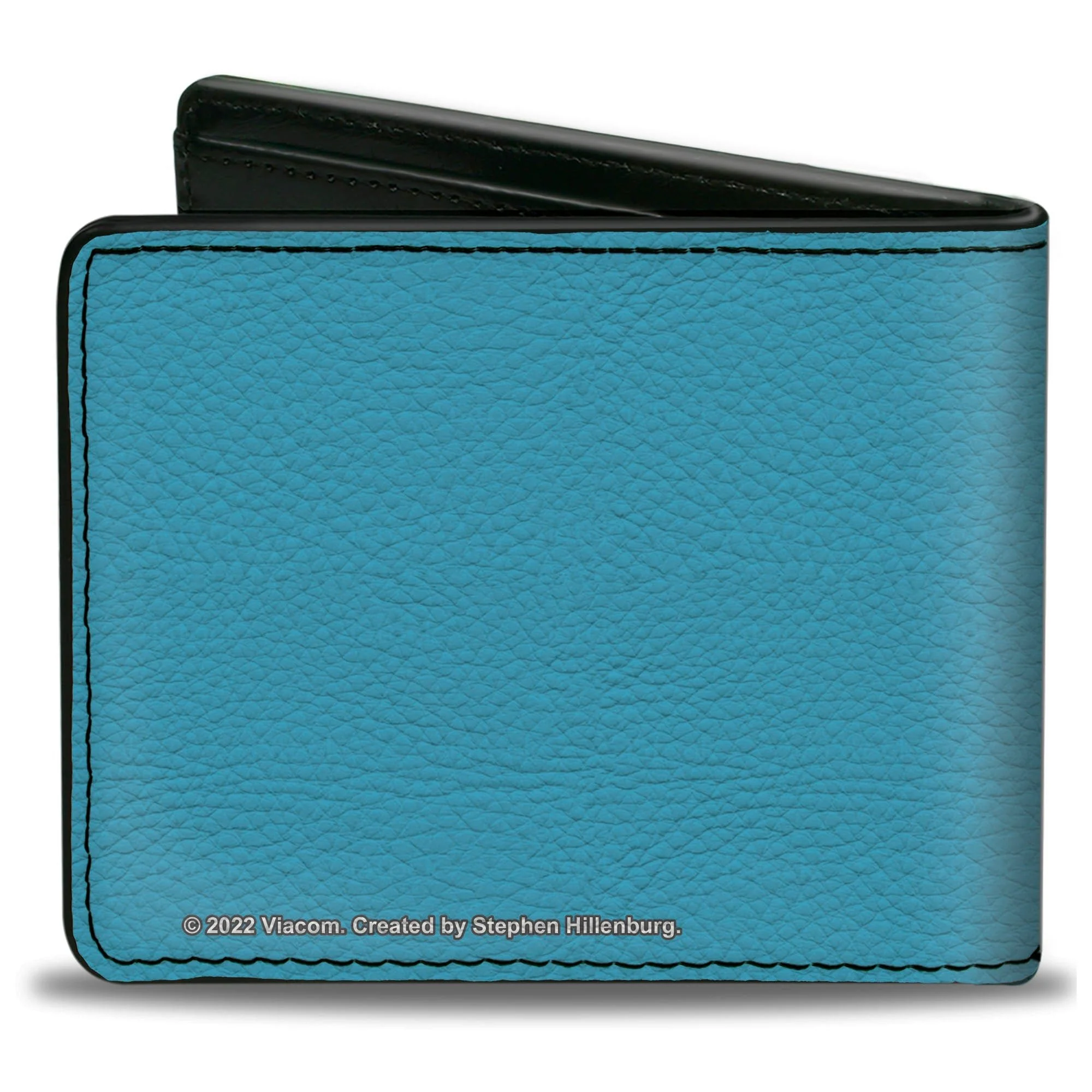 SpongeBob SquarePants Bi-Fold Wallet BARNACLES Pose Men's Blue - Image 2