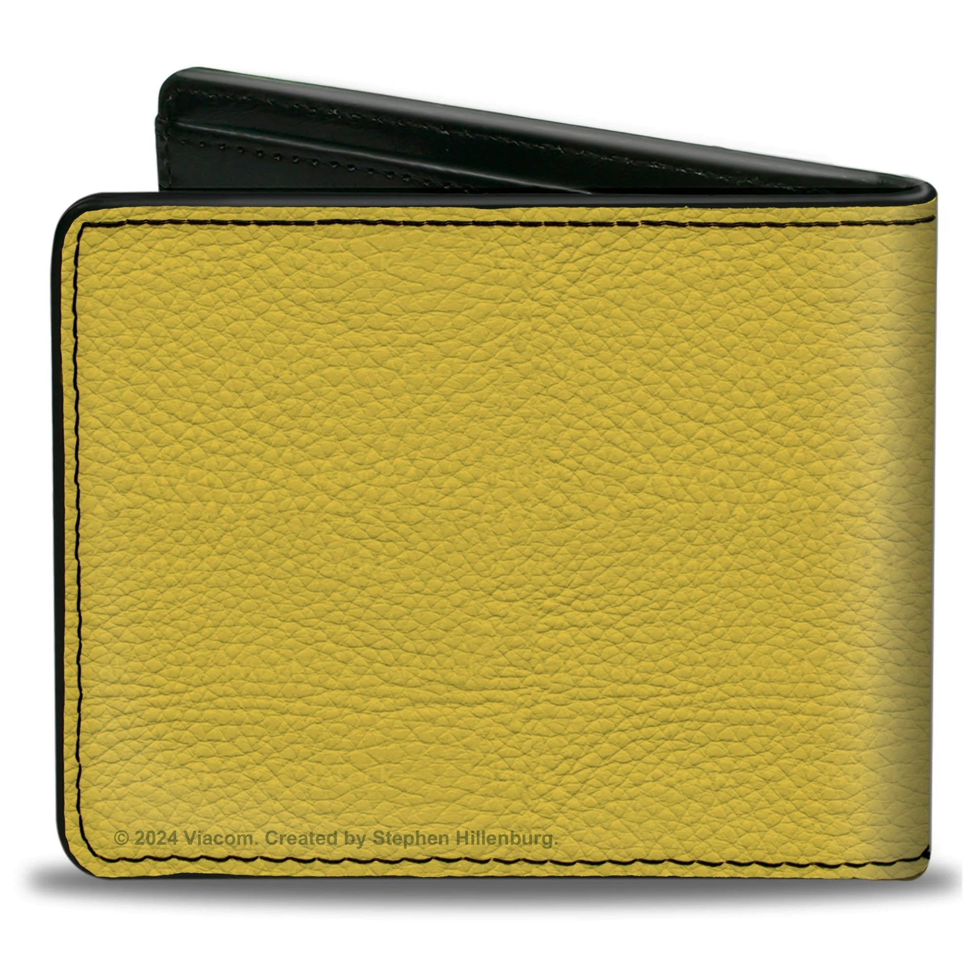 SpongeBob SquarePants Bi-Fold Wallet Eye Balls Close-Up Men's Yellow - Image 2