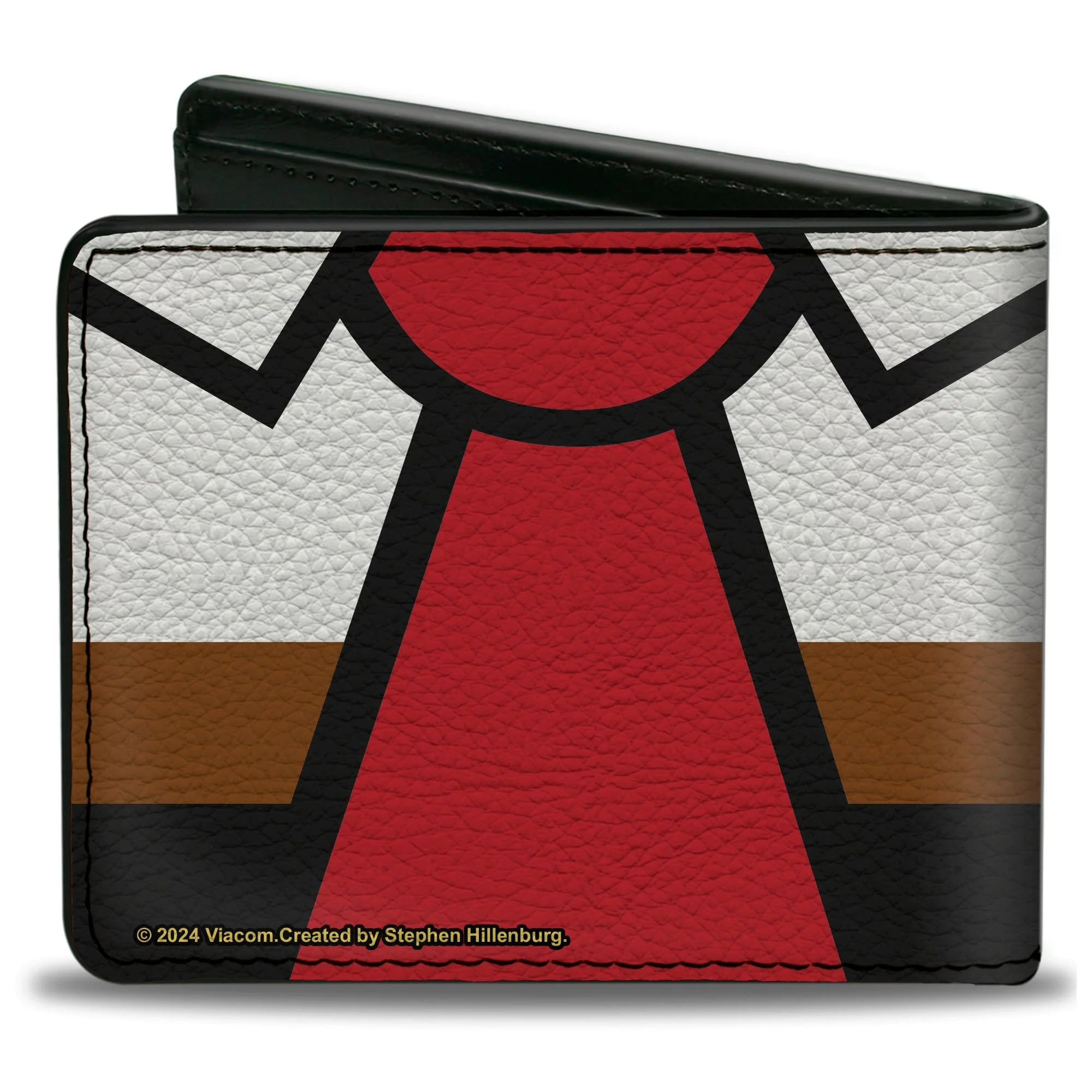 SpongeBob SquarePants Bi-Fold Wallet Face and Tie Character Close-Up Blocks Men's - Image 2