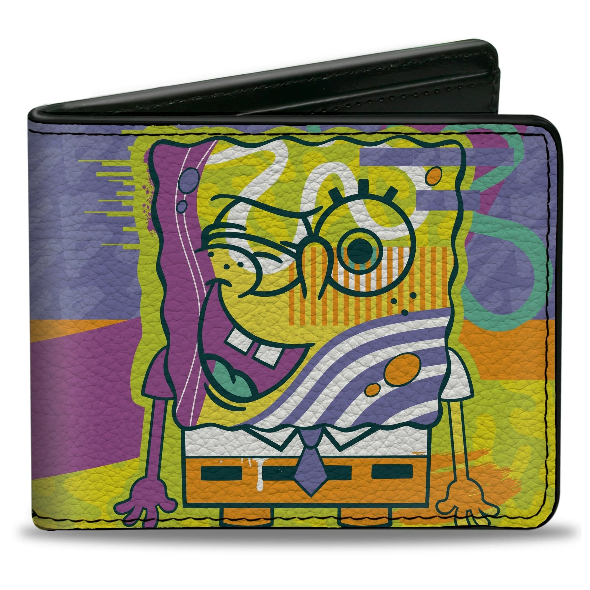 SpongeBob SquarePants Bi-Fold Wallet Winking Pose Multi Color Men's