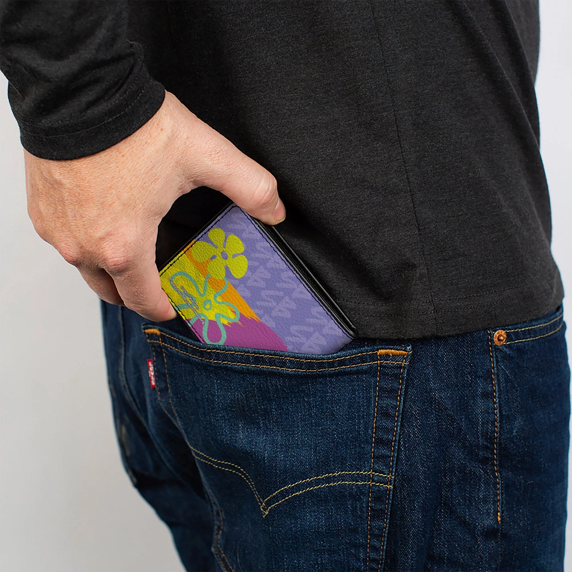 SpongeBob SquarePants Bi-Fold Wallet Winking Pose Multi Color Men's - Image 5