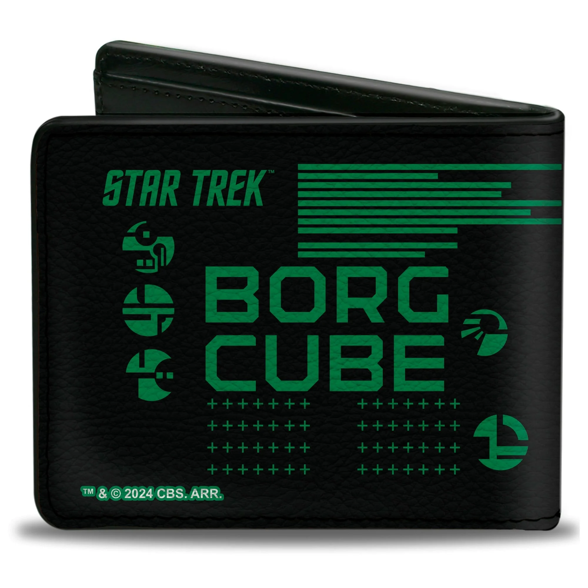 Star Trek Borg Cube Resistance Is Futile Bi-Fold Wallet - Image 2