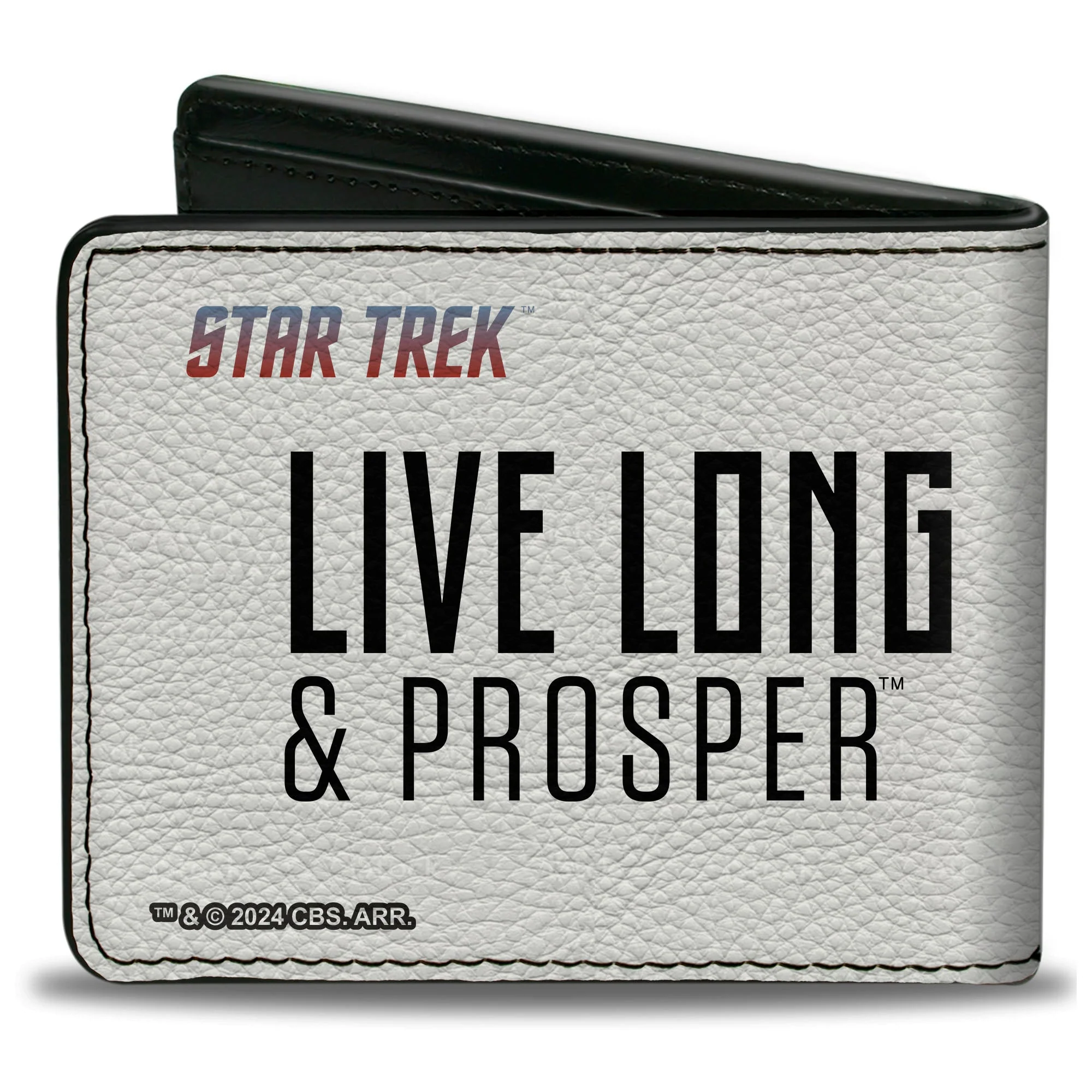 Star Trek Live Long & Prosper Vegan Leather Bi-Fold Wallet - Image 2