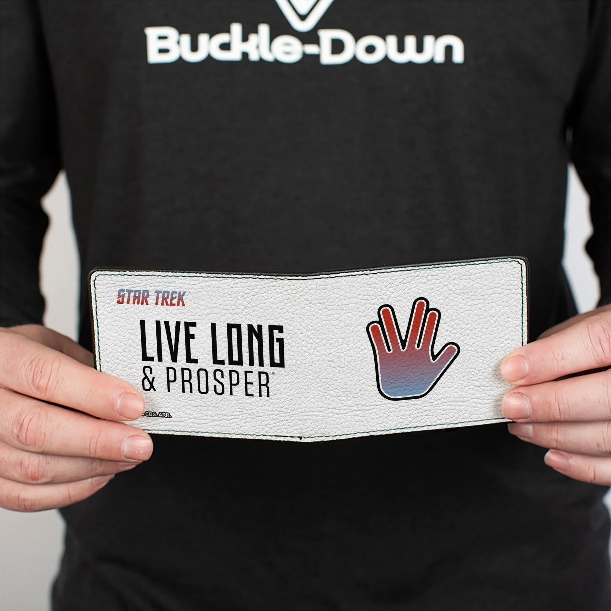 Star Trek Live Long & Prosper Vegan Leather Bi-Fold Wallet - Image 4