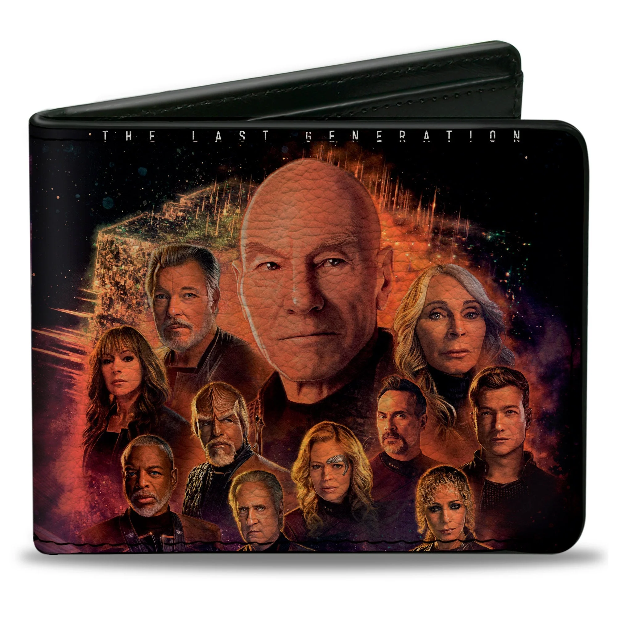 Star Trek: Picard Group Pose Logo Vegan Leather Bi-Fold Wallet