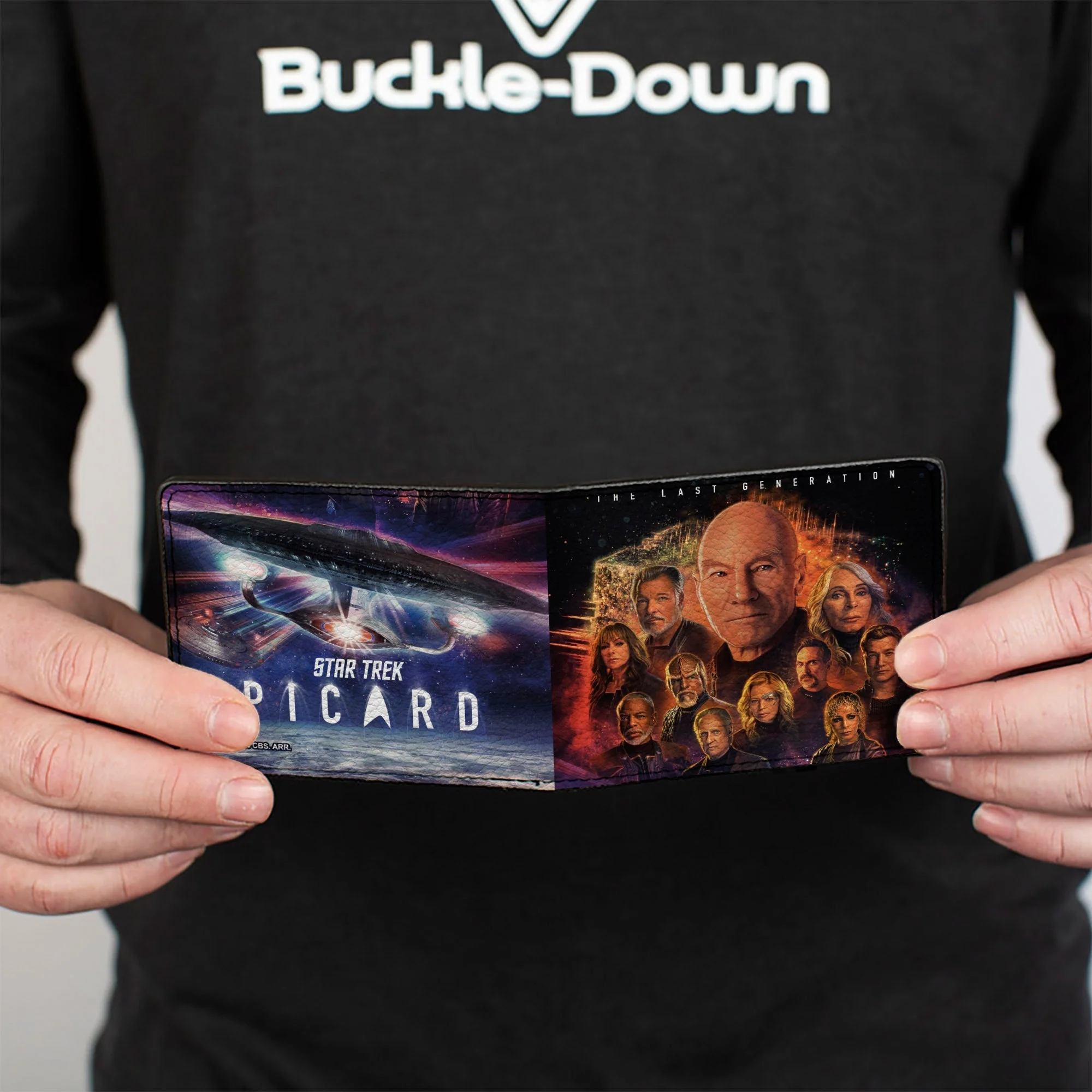 Star Trek: Picard Group Pose Logo Vegan Leather Bi-Fold Wallet - Image 4