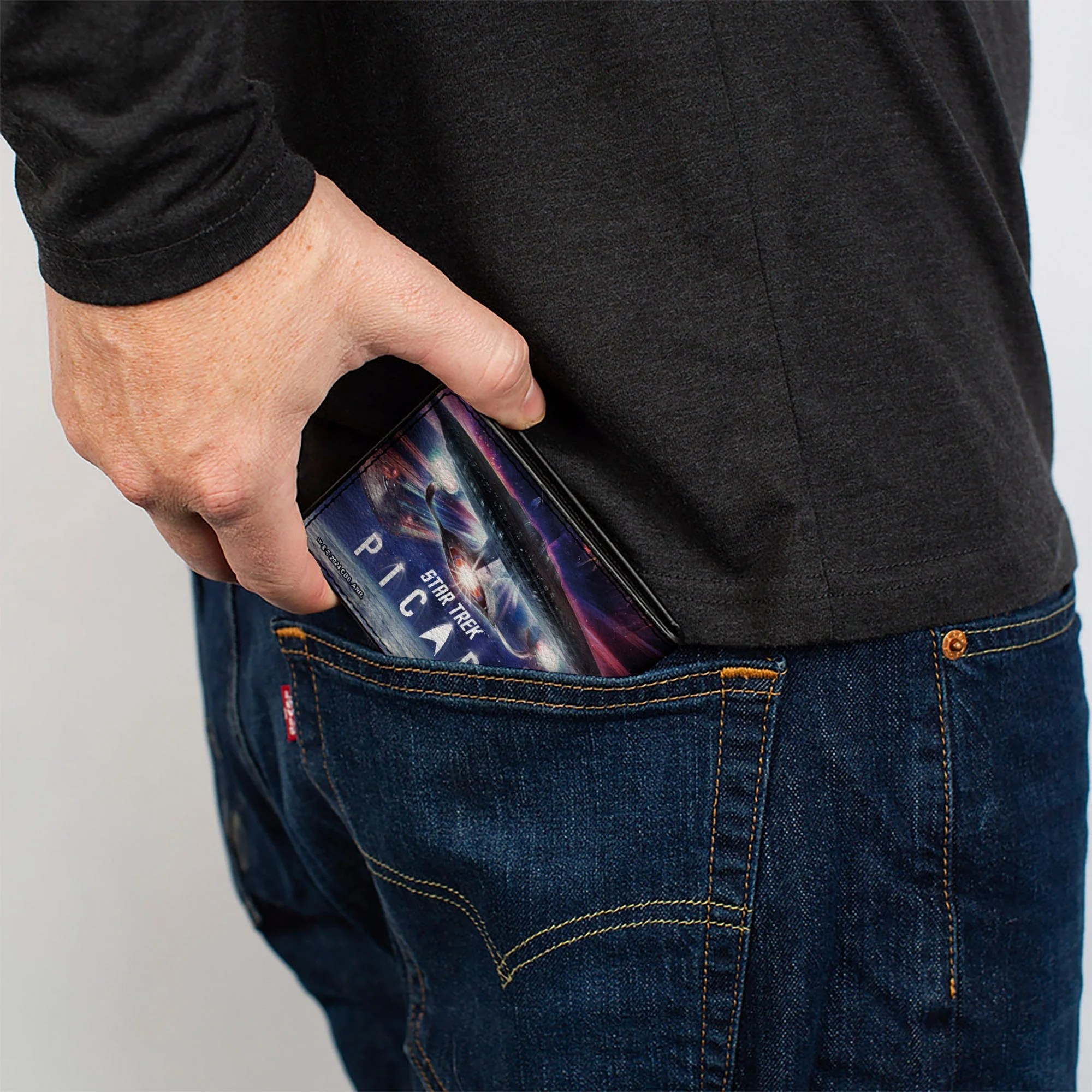 Star Trek: Picard Group Pose Logo Vegan Leather Bi-Fold Wallet - Image 5