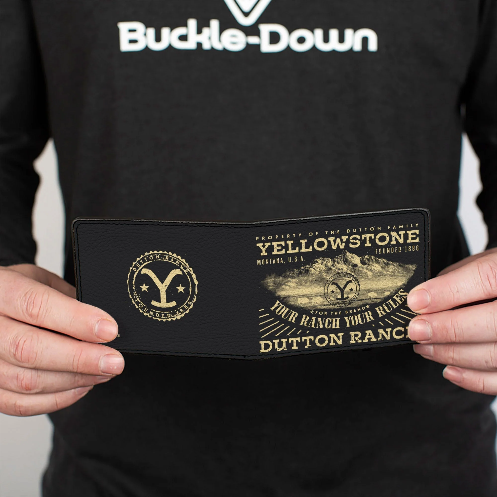 Yellowstone Your Ranch Your Rules Landscape Bi-Fold Wallet - Image 4