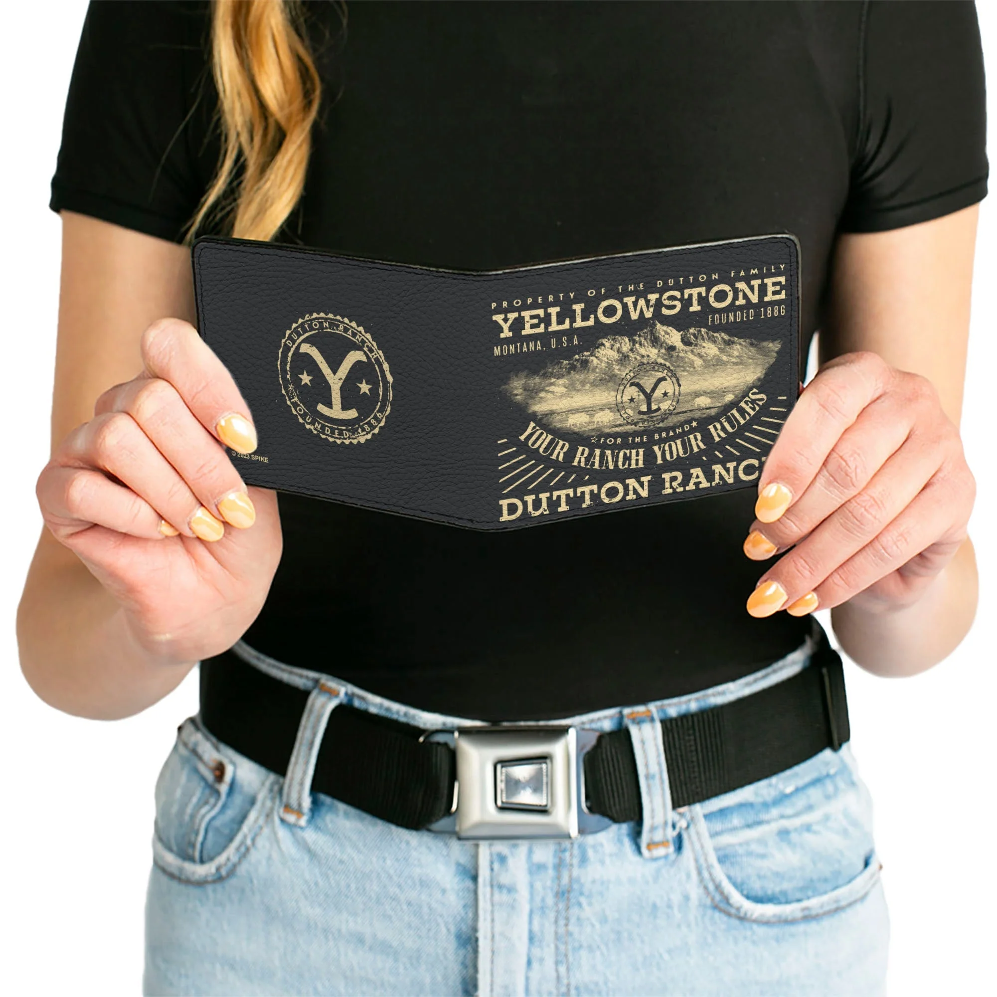 Yellowstone Your Ranch Your Rules Landscape Bi-Fold Wallet - Image 6