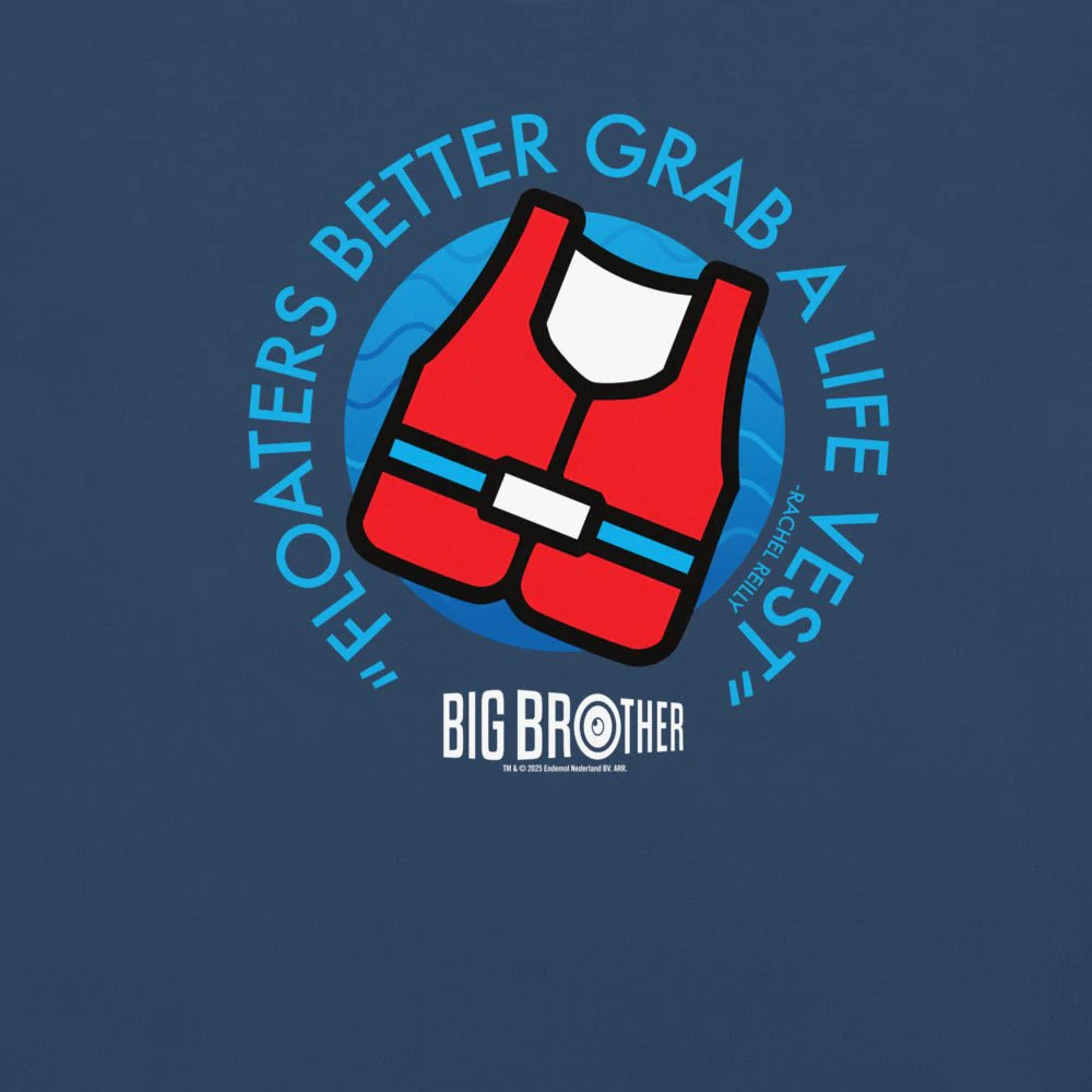 Big Brother "Floaters Better Grab a Life Vest" Unisex Comfort Colors T-Shirt - Image 2