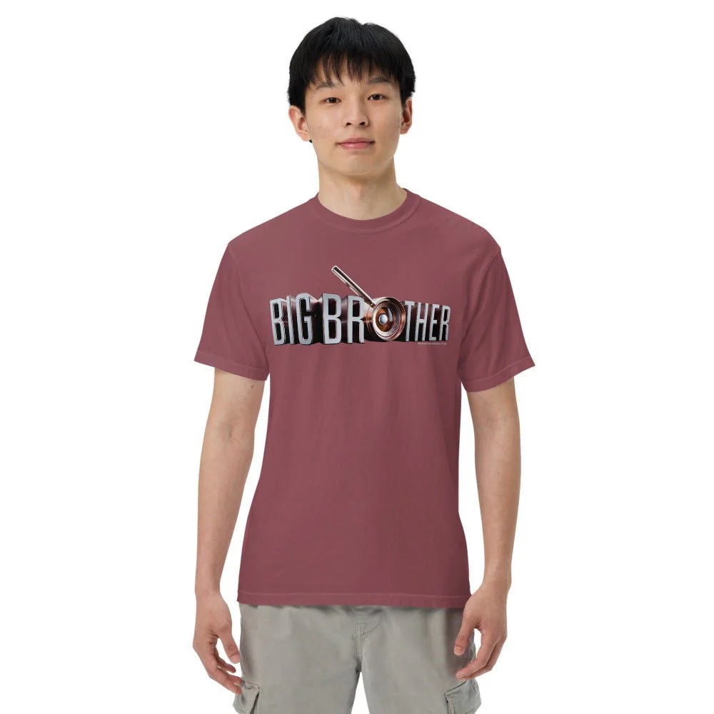 Big Brother Gold Magnifying Glass Unisex Comfort Colors T-Shirt - Image 5
