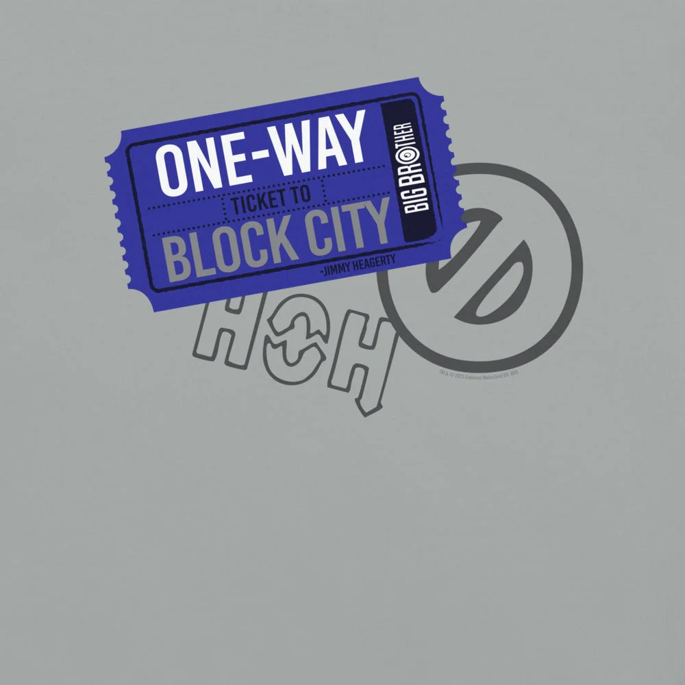 Big Brother "One Way Ticket To Block City" Unisex Comfort Colors T-Shirt - Image 2