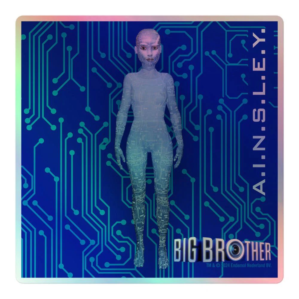 Big Brother Season 26 A.I.N.S.L.EY.  Holographic Sticker - Image 2