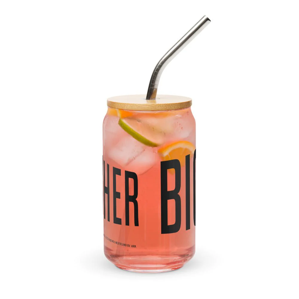 Big Brother Season 27 Logo Can-Shaped Glass with Lid and Straw - Image 10
