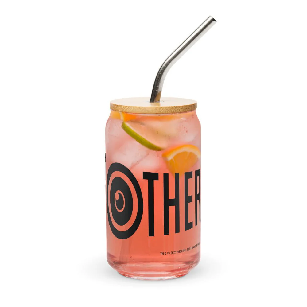 Big Brother Season 27 Logo Can-Shaped Glass with Lid and Straw - Image 11