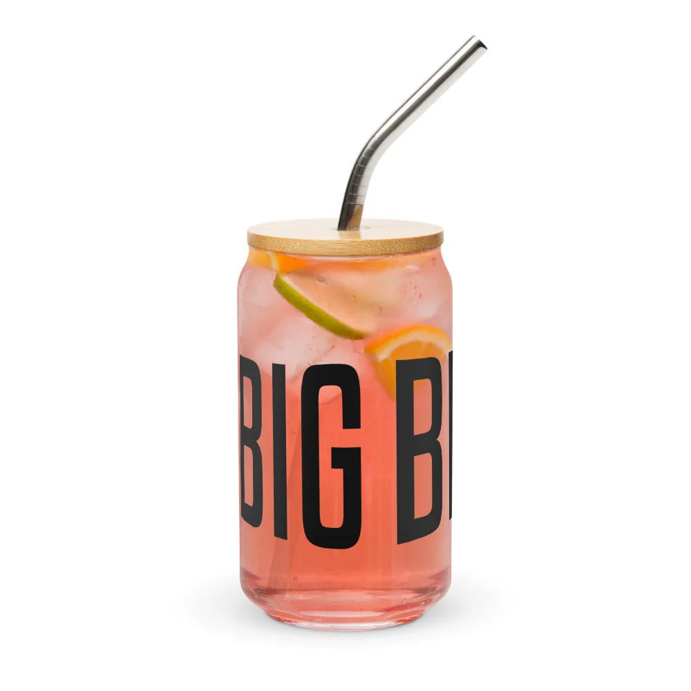 Big Brother Season 27 Logo Can-Shaped Glass with Lid and Straw - Image 12