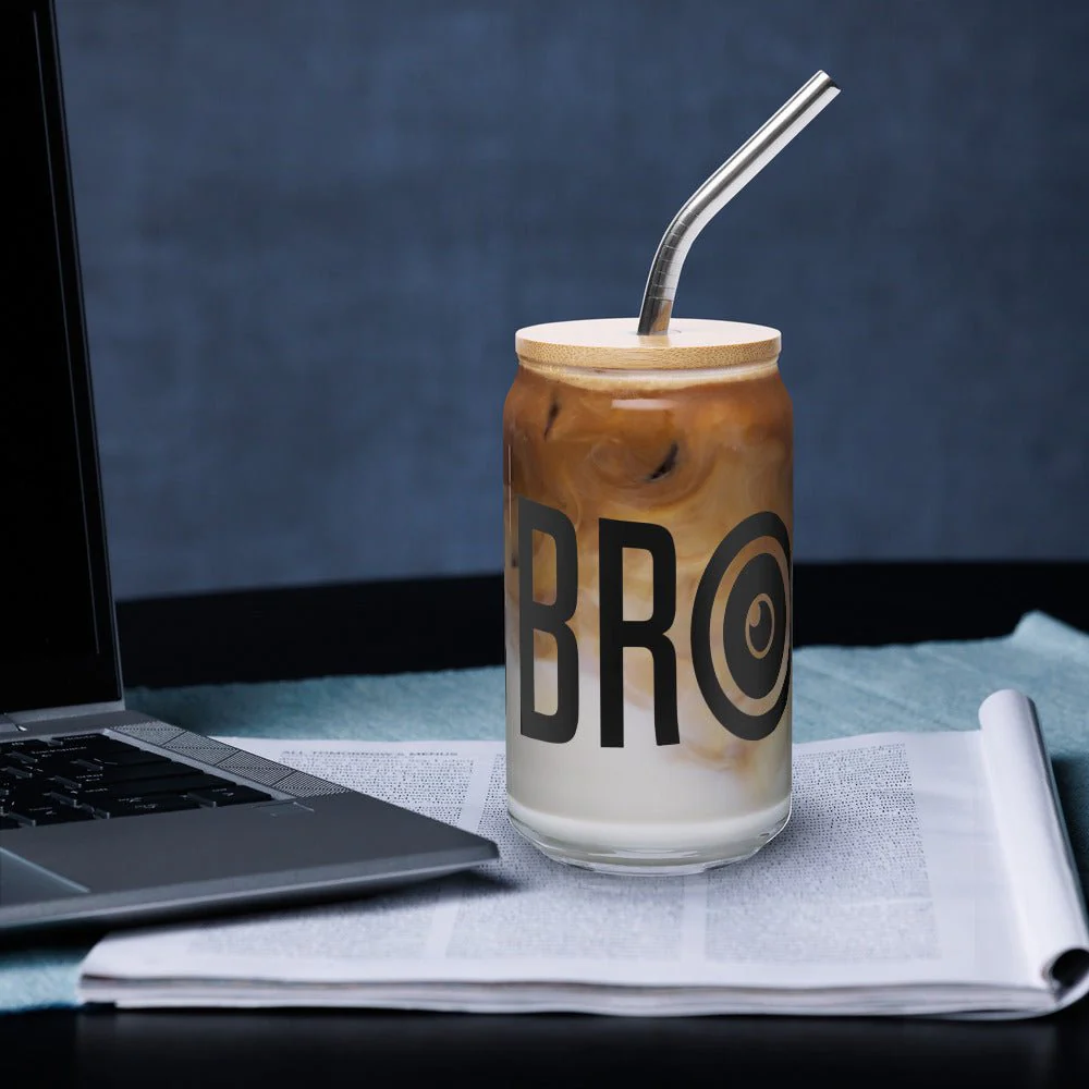 Big Brother Season 27 Logo Can-Shaped Glass with Lid and Straw - Image 13