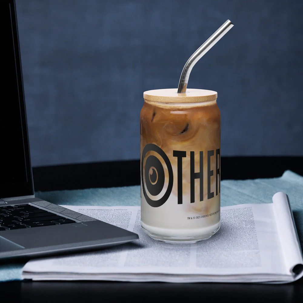 Big Brother Season 27 Logo Can-Shaped Glass with Lid and Straw - Image 15