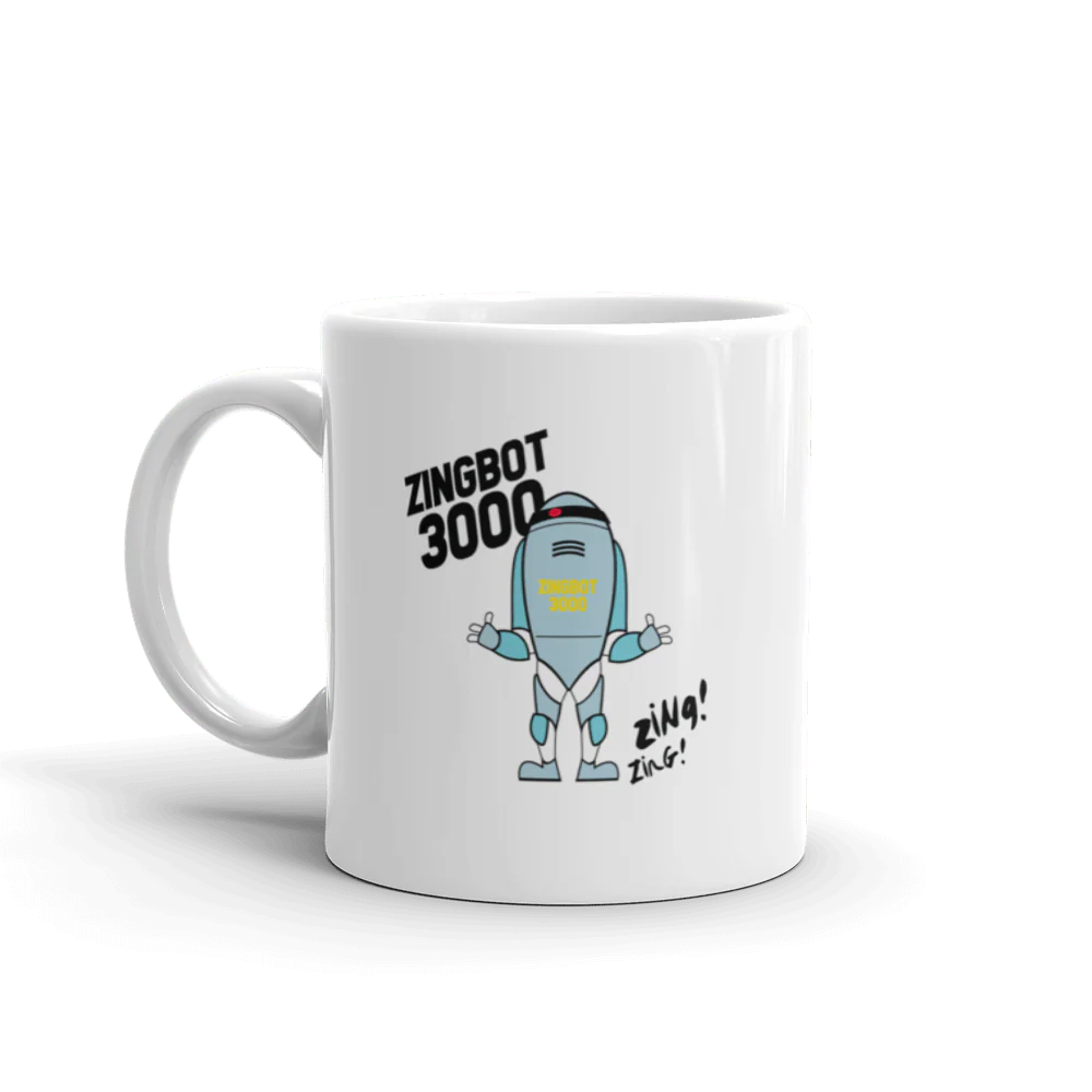 Big Brother Zingbot 3000 White Mug