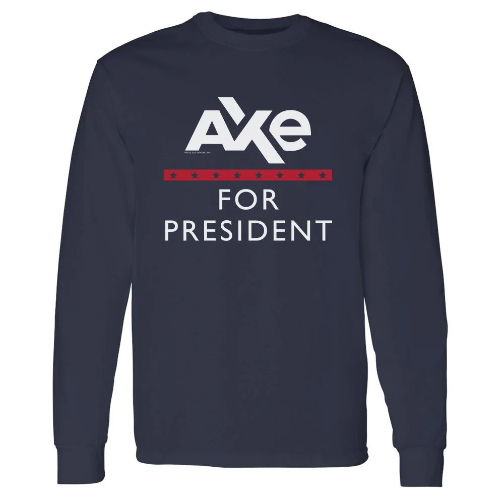 Billions Axe For President Adult Long Sleeve T-Shirt - Image 3