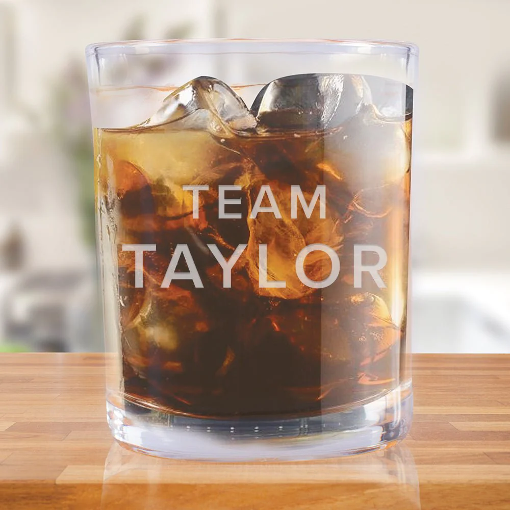 Billions Team Taylor Rocks Glass