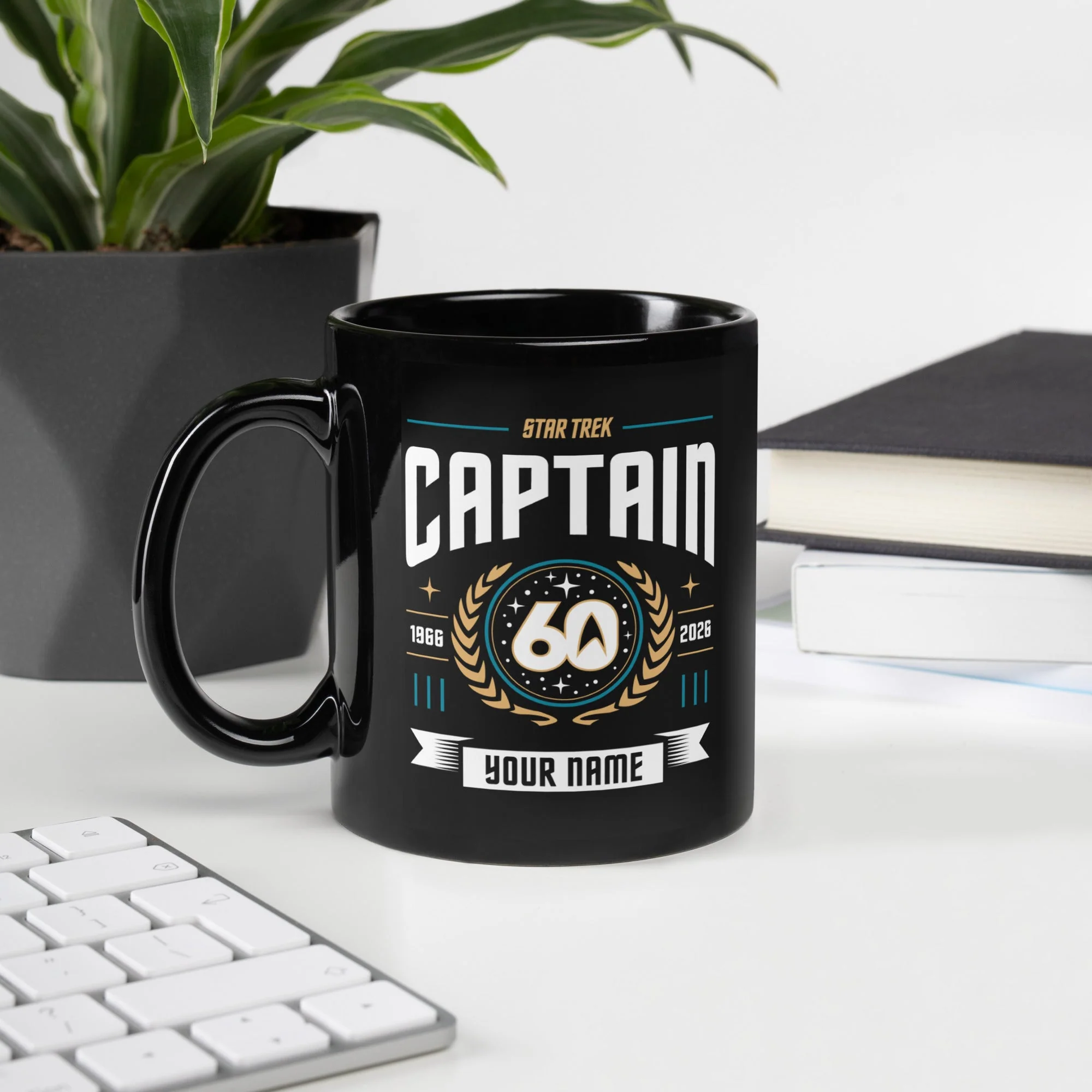 Star Trek Captain Personalized Name Mug 60th Anniversary - Image 3