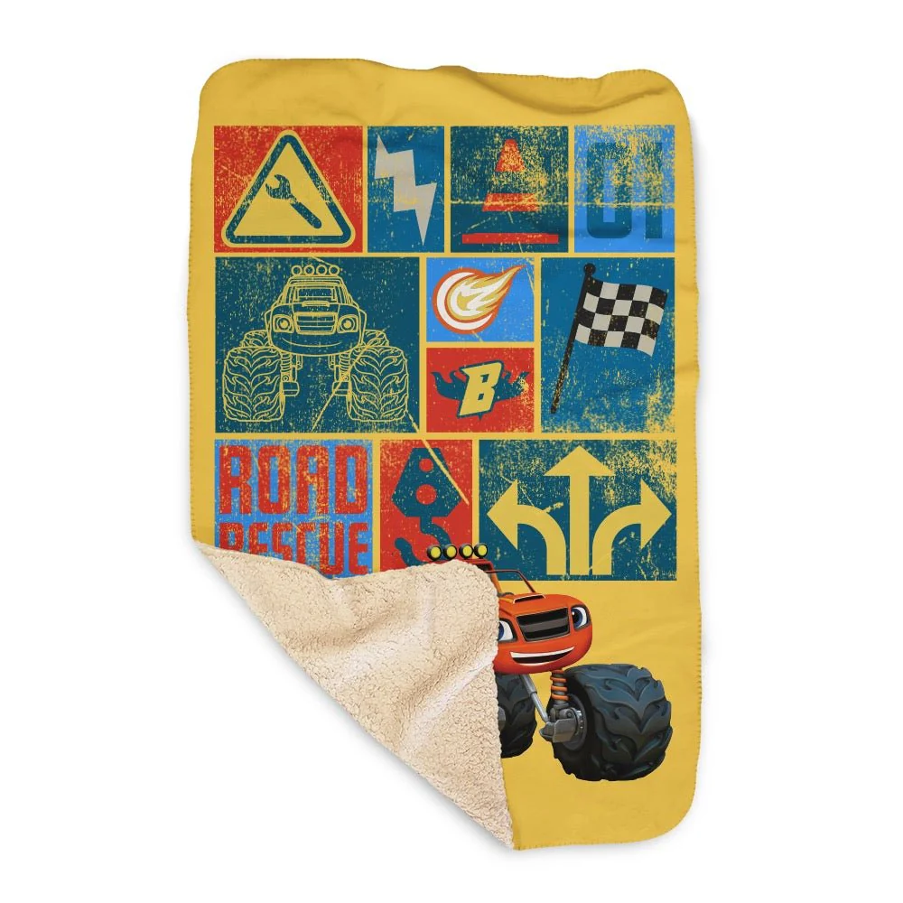 Blaze & The Monster Machines Road Rescue Sherpa Blanket - Image 2