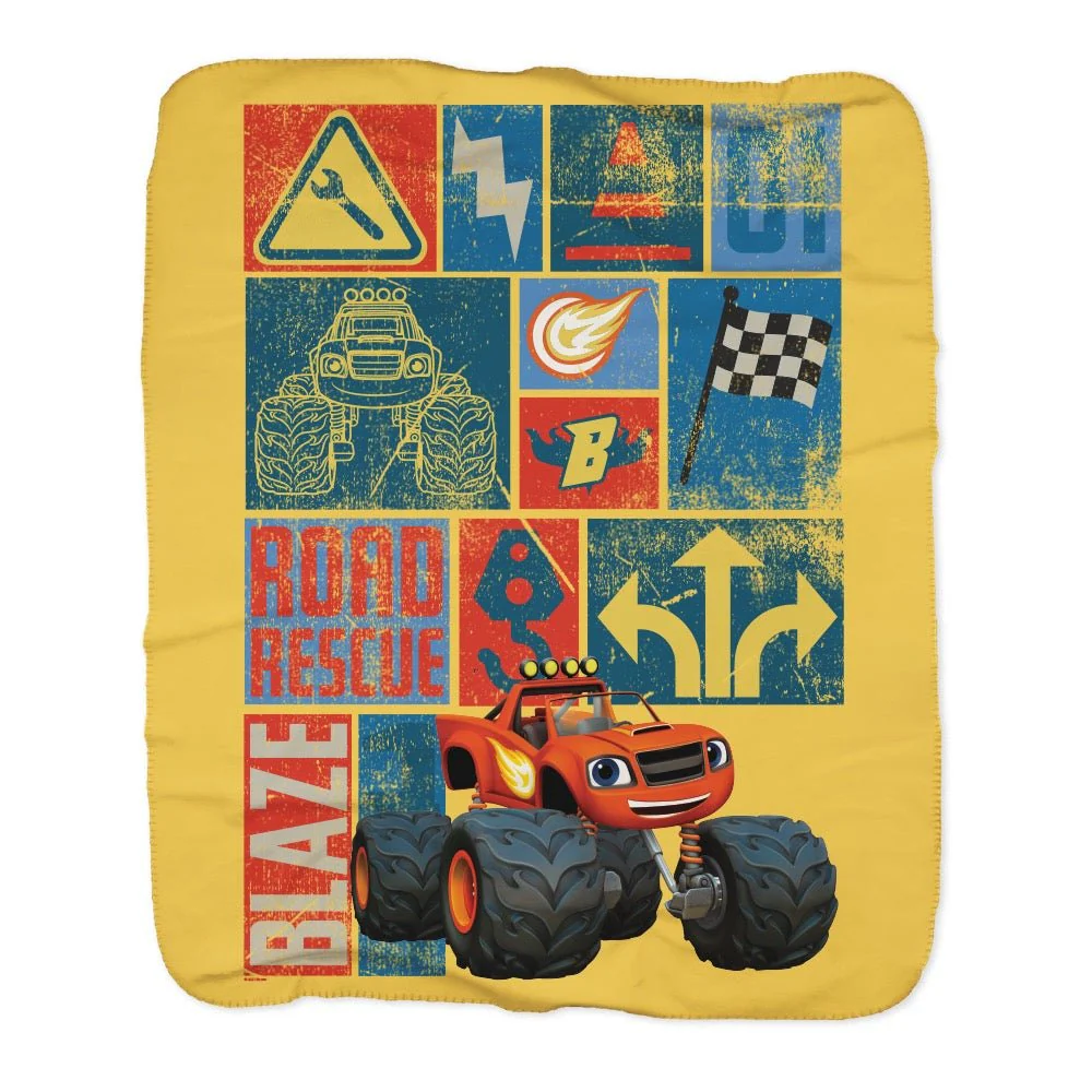 Blaze & The Monster Machines Road Rescue Sherpa Blanket - Image 3