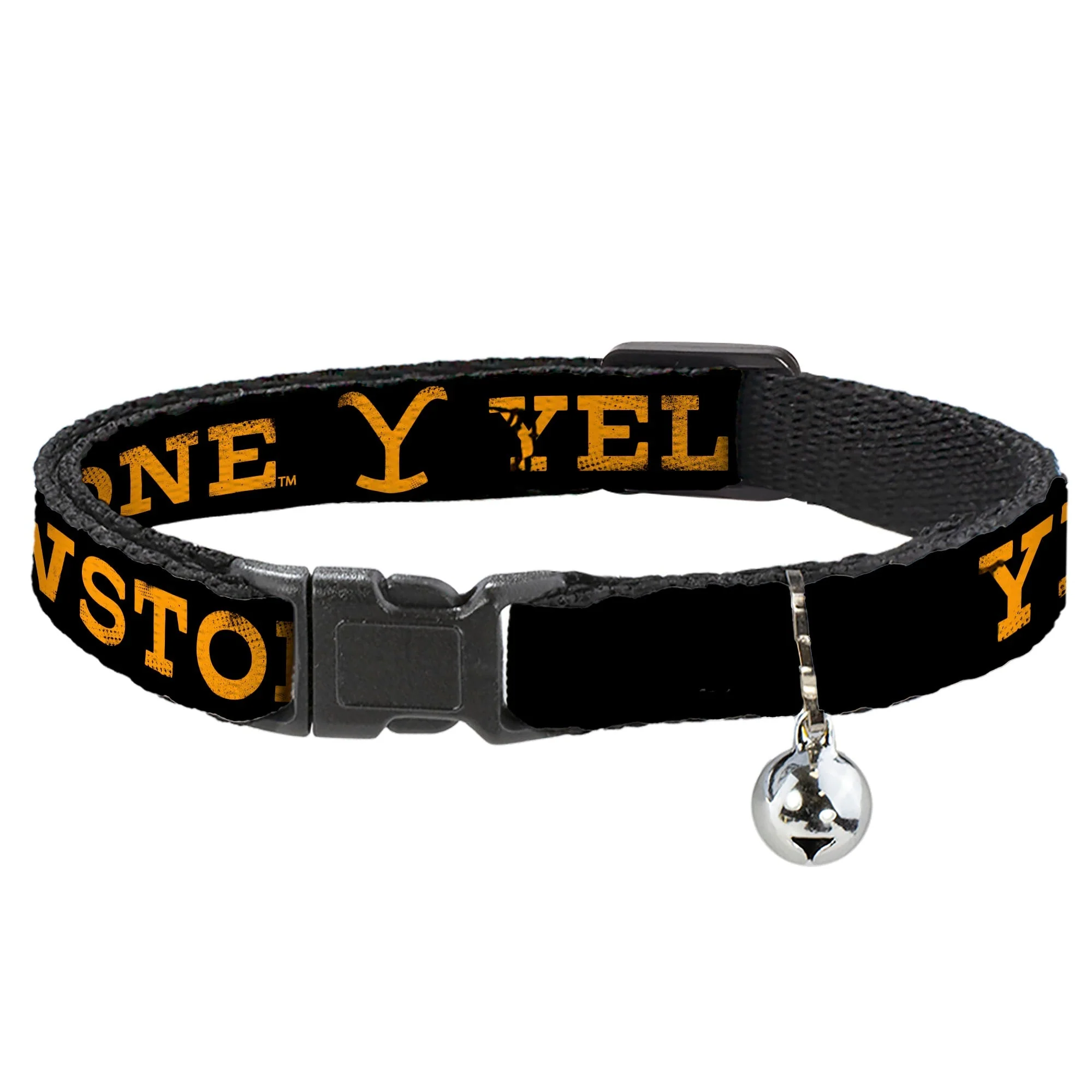 Yellowstone Weathered Text and Y Logo Breakaway Cat Collar