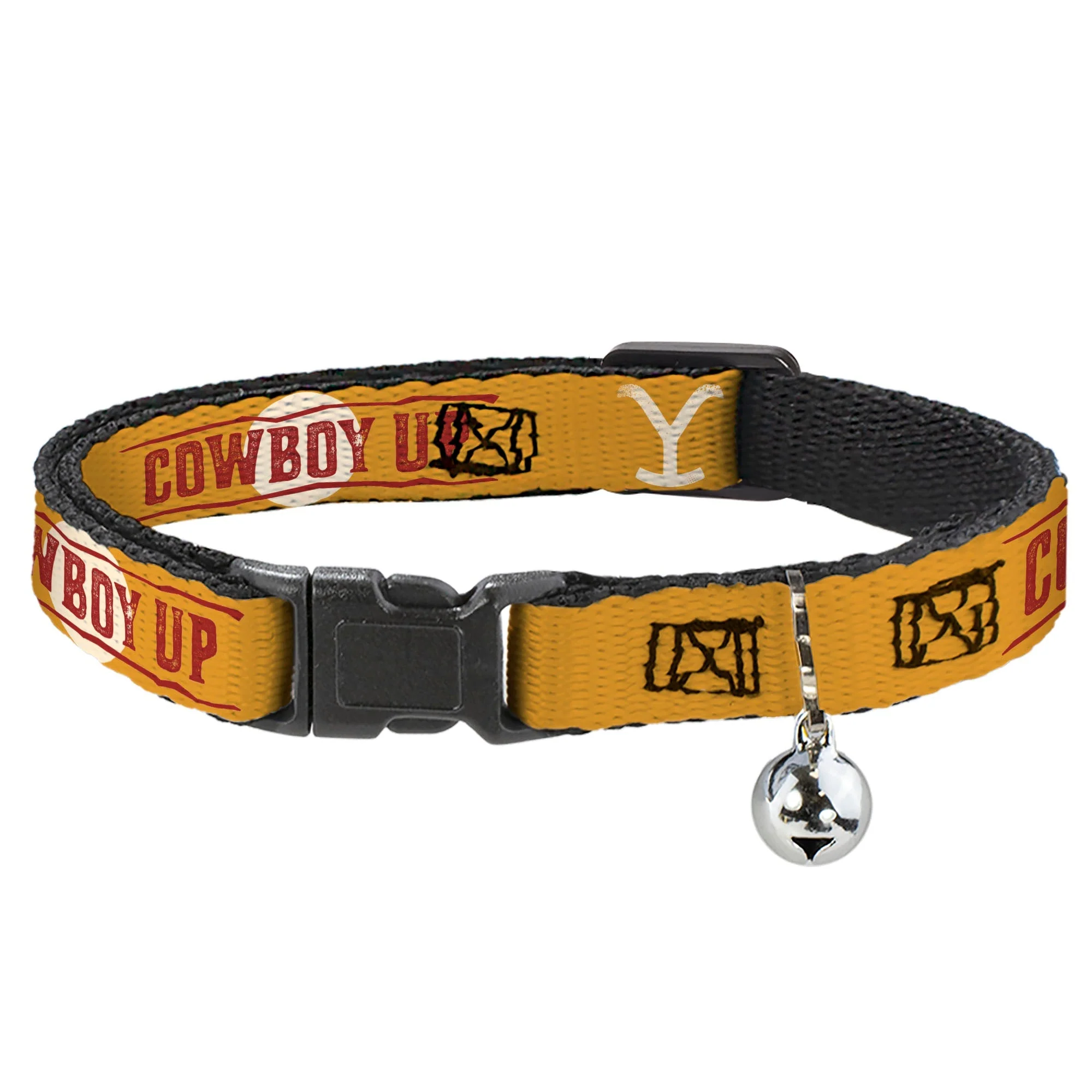 Yellowstone Y Logo Cowboy Up Breakaway Bell Cat Collar
