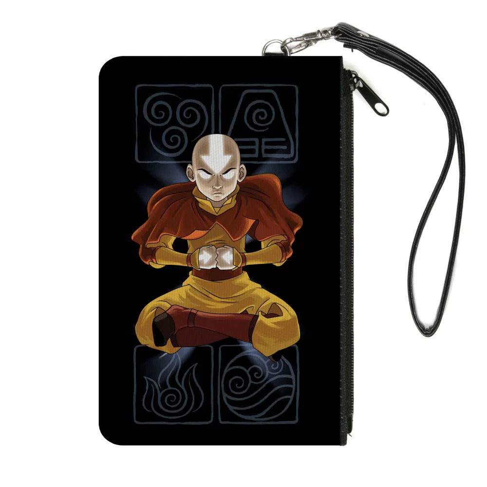 Avatar: The Last Airbender Aang Meditating Canvas Zipper Wallet