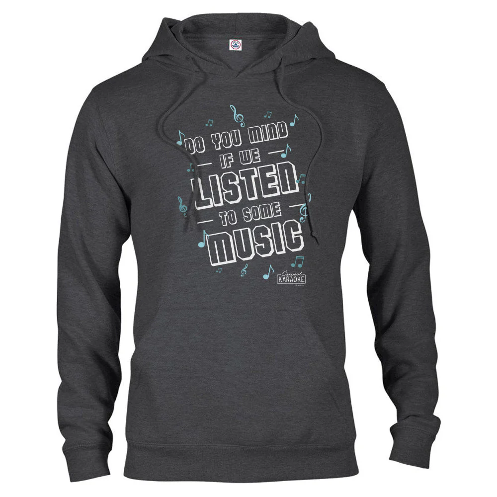 Carpool Karaoke Shall We Listen To Some Music Fleece Hooded Sweatshirt - Image 4