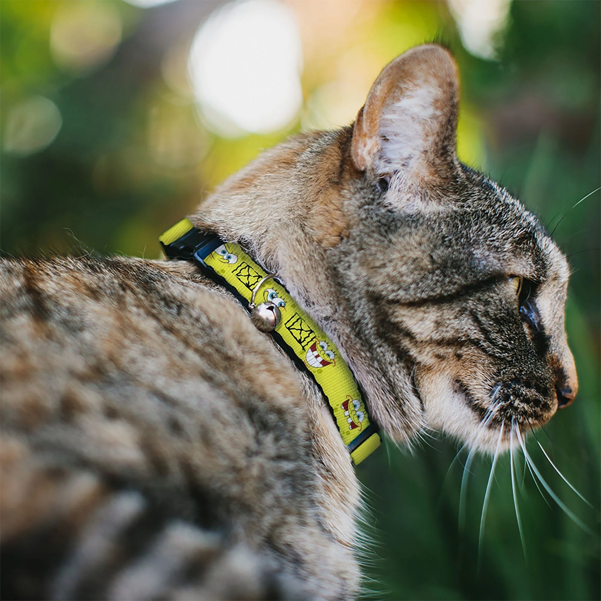 SpongeBob SquarePants Cat Collar Expressions Breakaway with Bell Yellow - Image 2