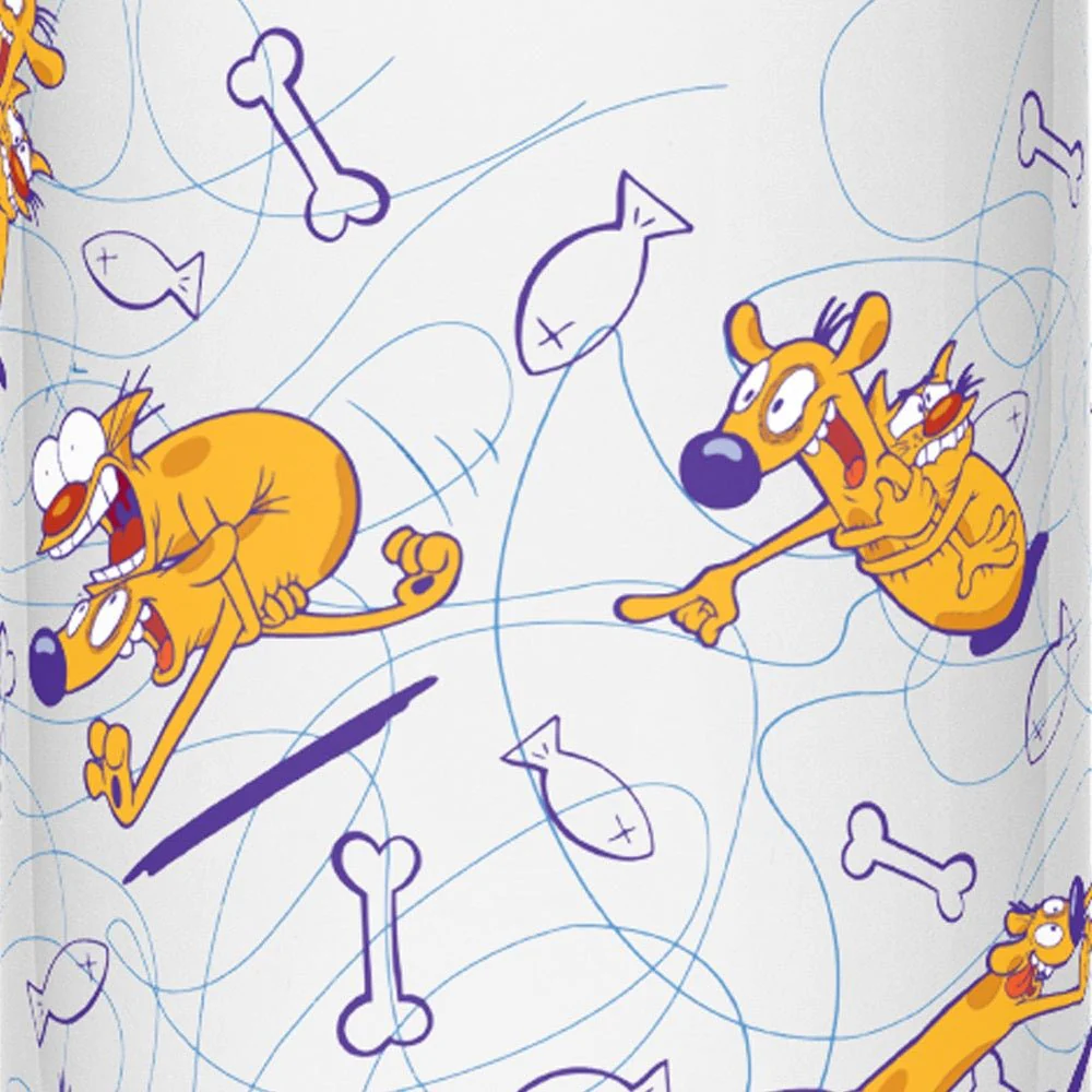 CatDog Pattern 17oz Stainless Steel Water Bottle - Image 2