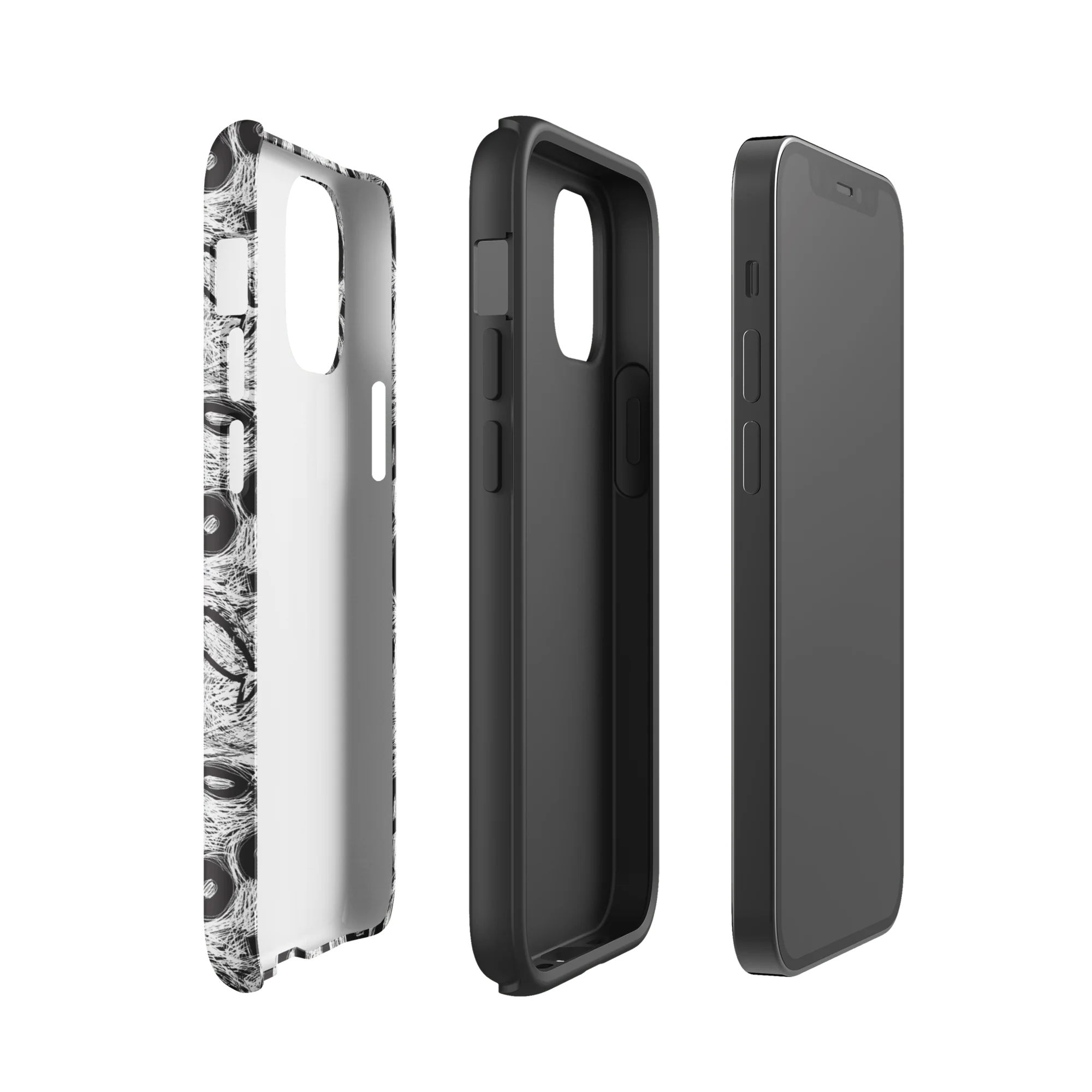 CatDog Scratch Pattern Tough Case for iPhone - Image 5