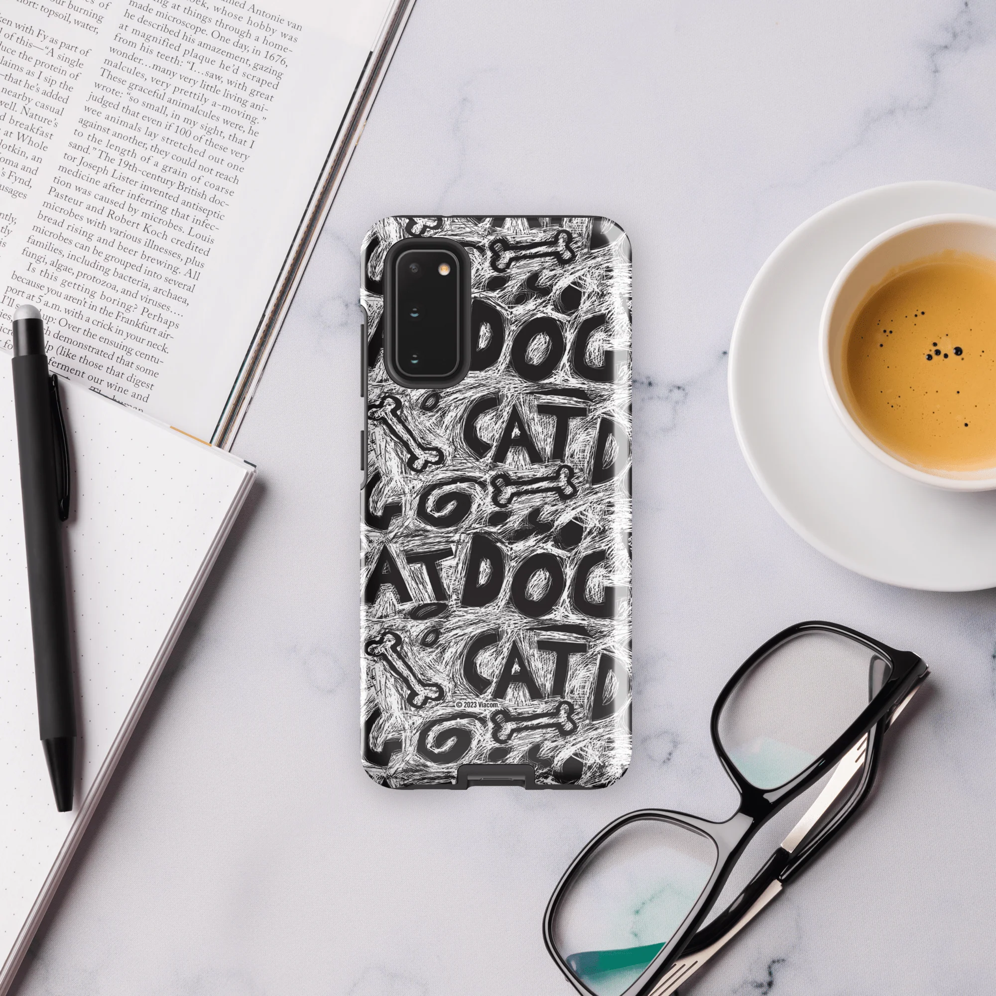 CatDog Scratch Pattern Tough Phone Case - Samsung - Image 3