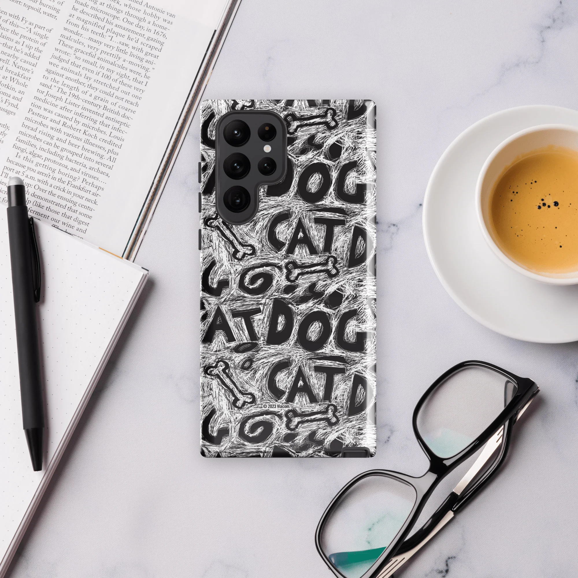 CatDog Scratch Pattern Tough Phone Case - Samsung - Image 33