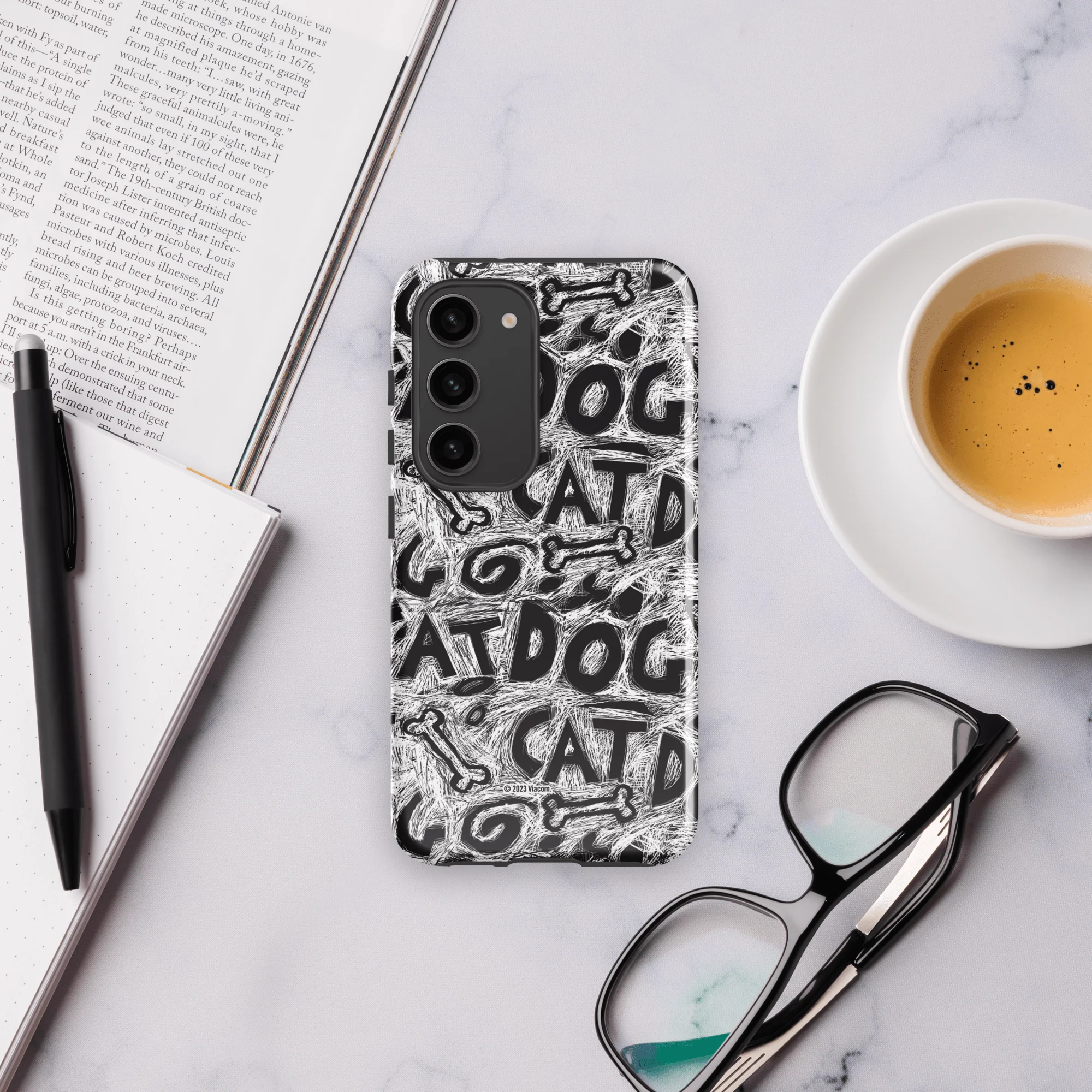 CatDog Scratch Pattern Tough Phone Case - Samsung - Image 36