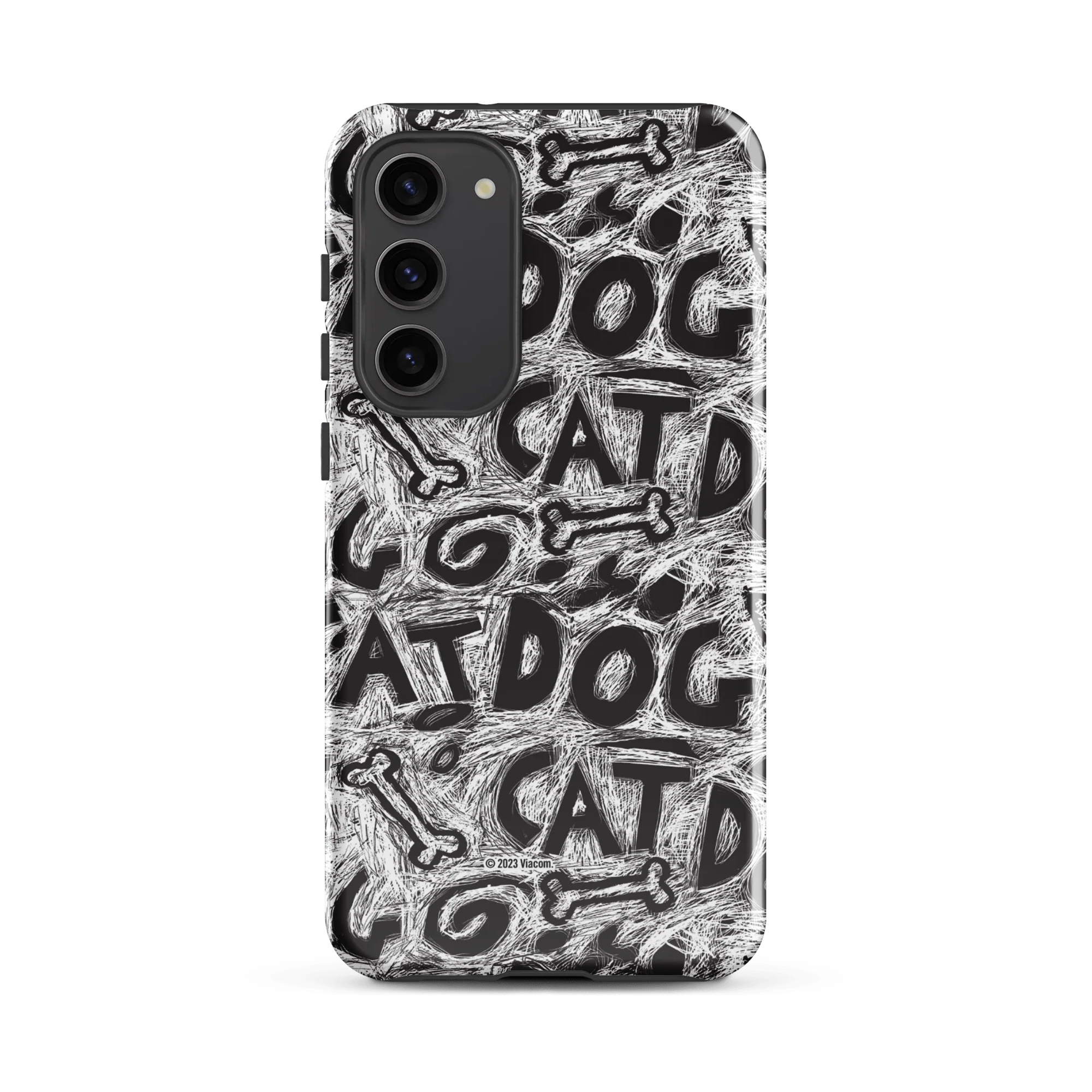 CatDog Scratch Pattern Tough Phone Case - Samsung - Image 37