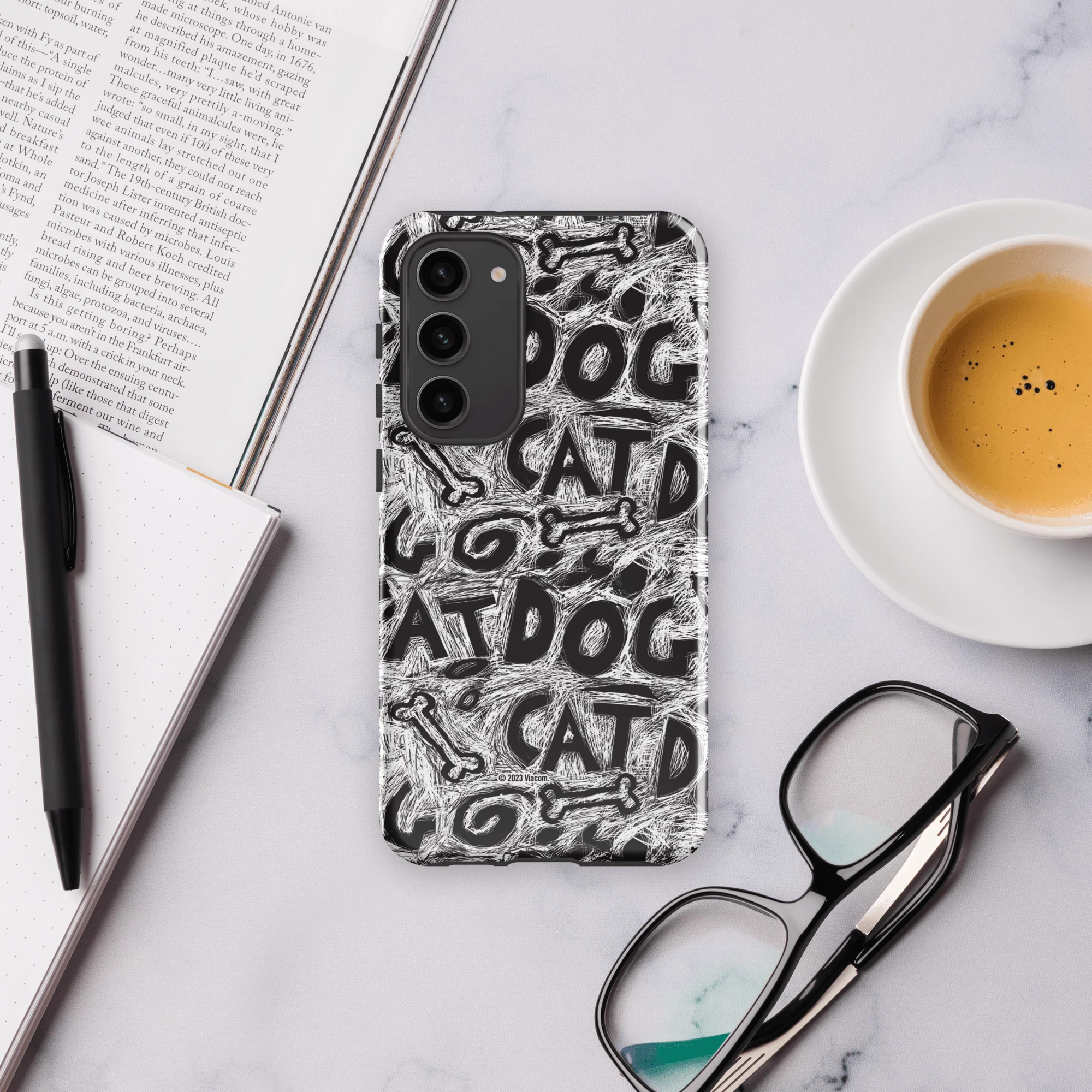 CatDog Scratch Pattern Tough Phone Case - Samsung - Image 39